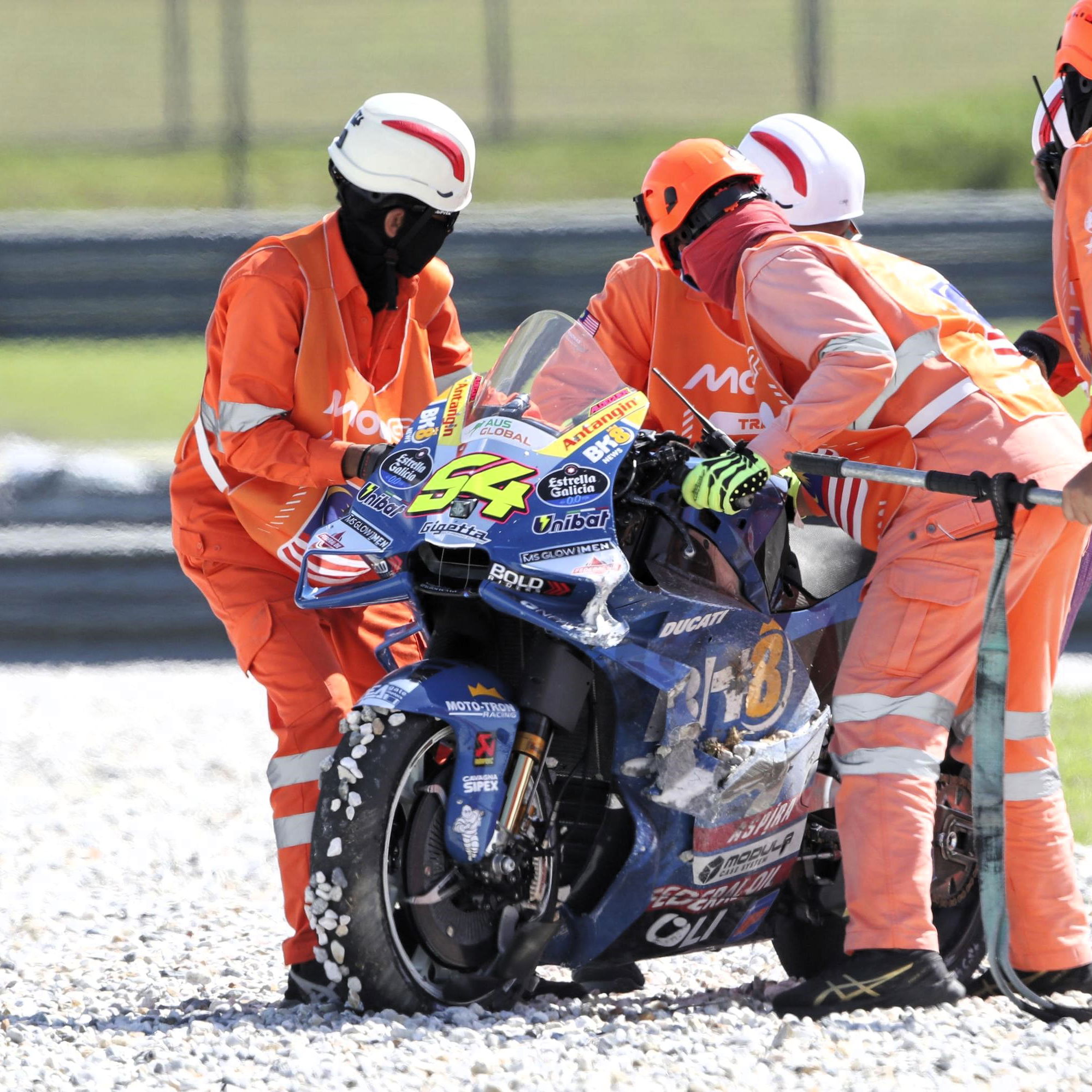 Fermin Aldeguer, crash, 2025 Malaysian MotoGP