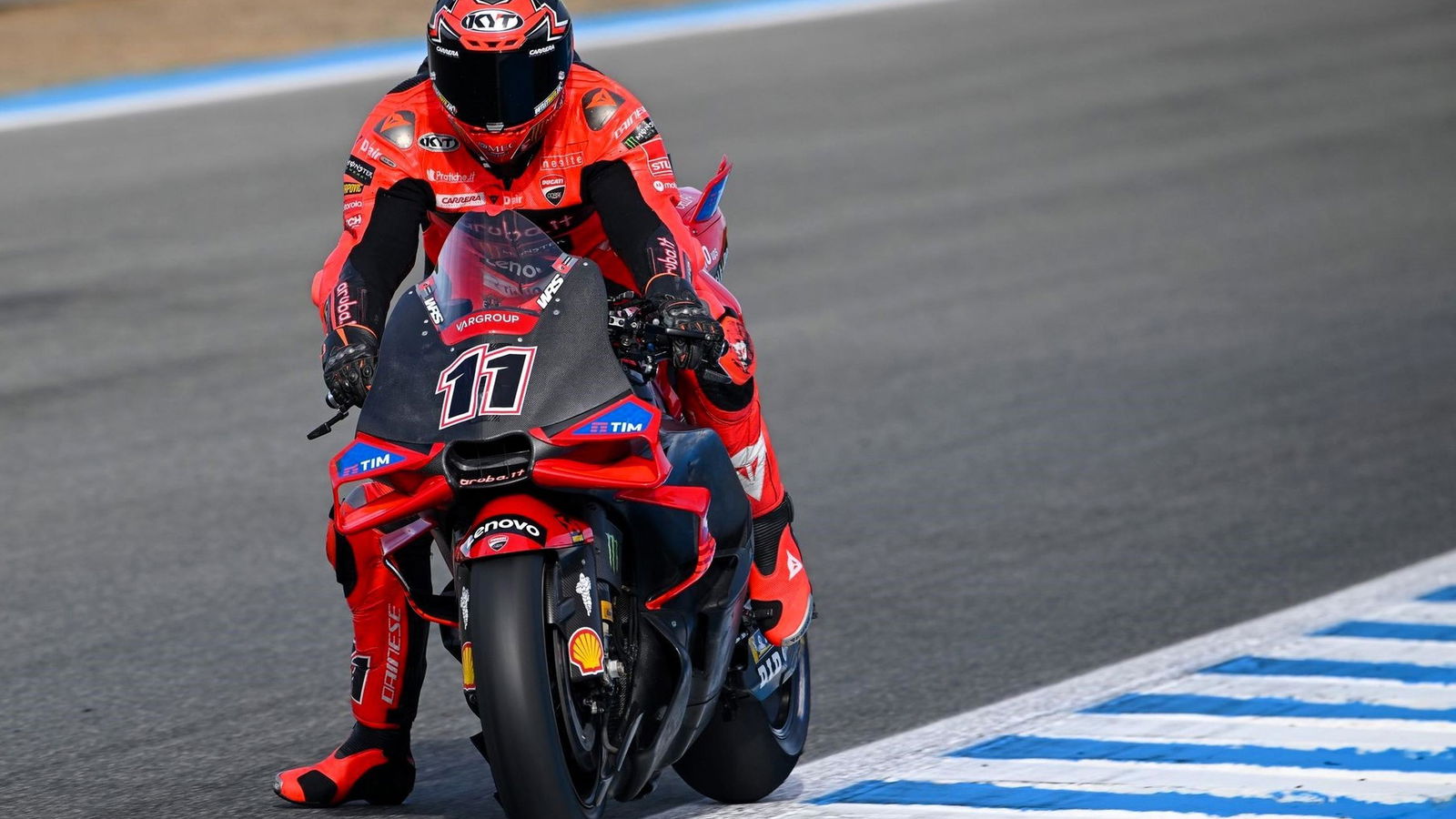 Nicolo Bulega tests Ducati Desmosedici at Jerez