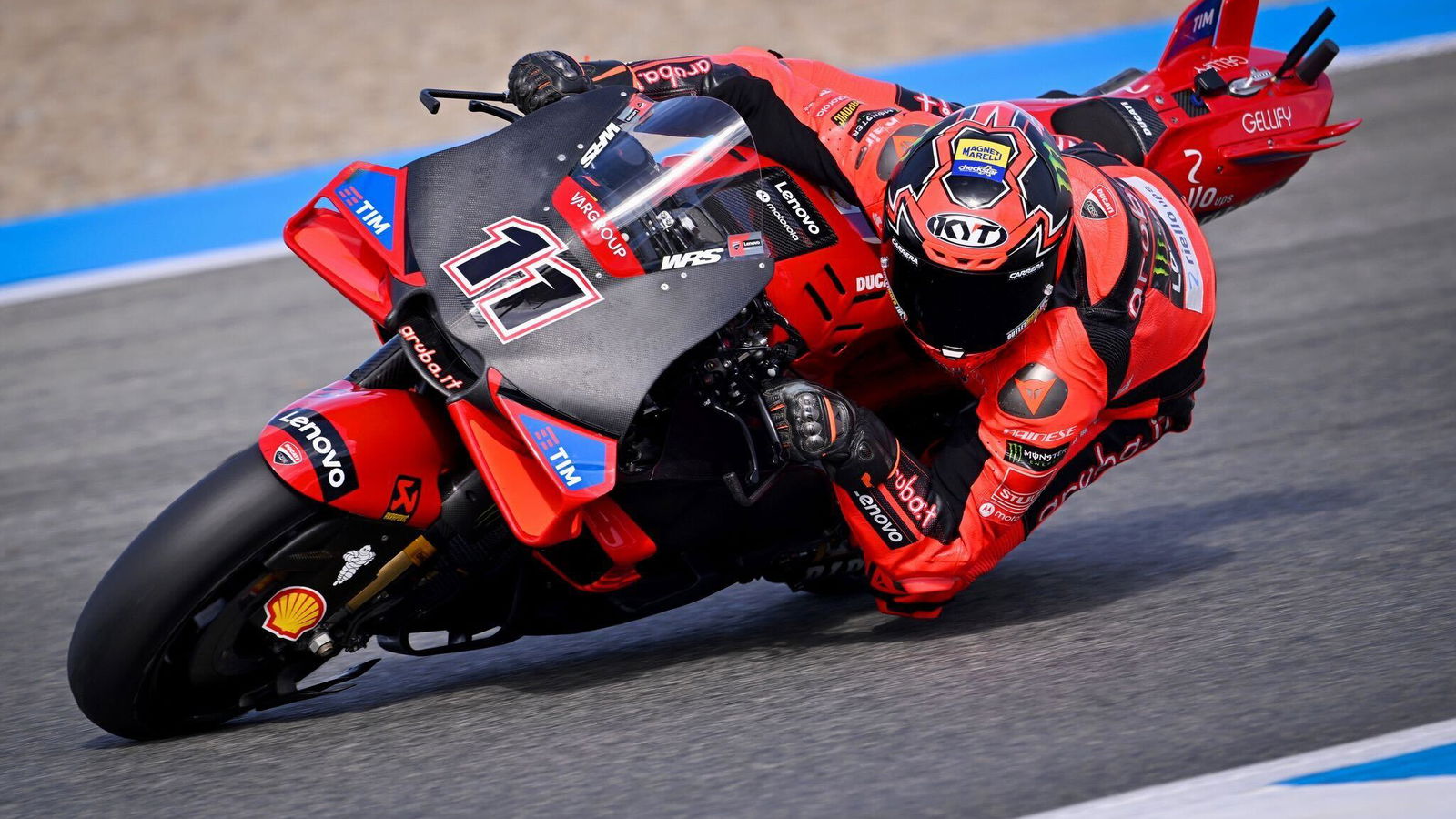 Nicolo Bulega, Ducati MotoGP test, Jerez. Credit: Michelin.