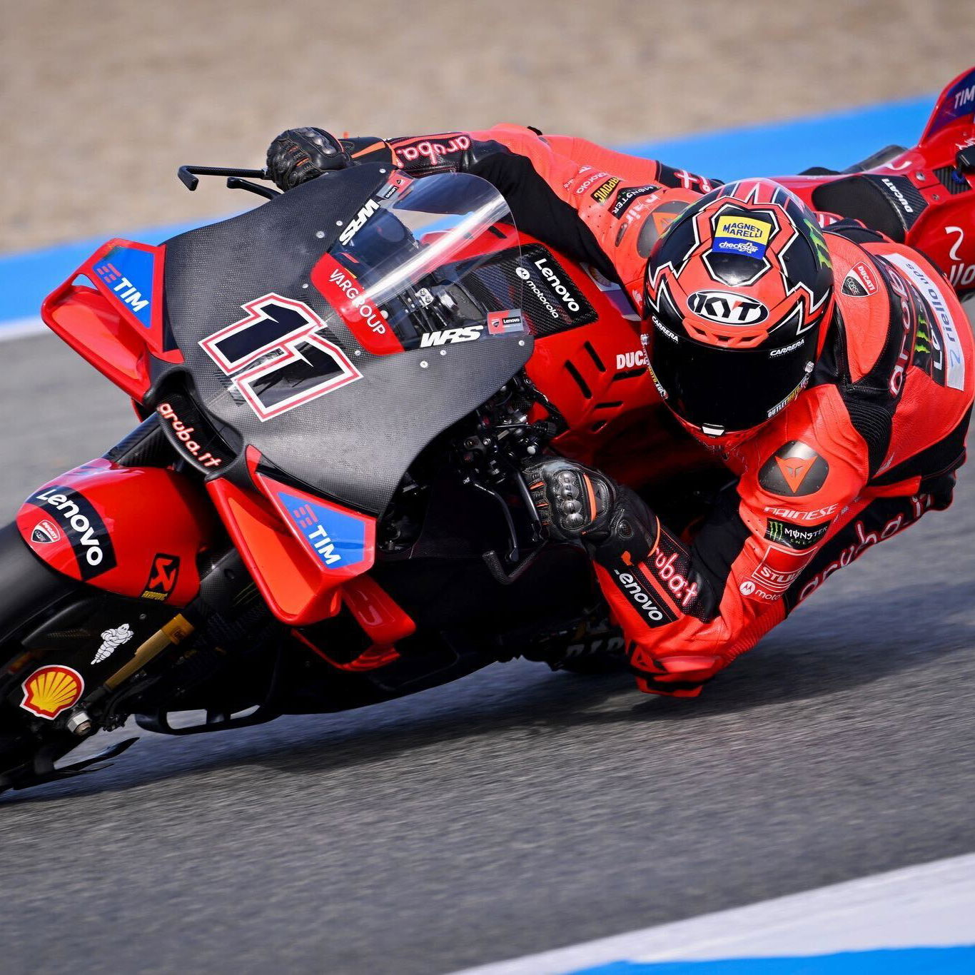 Nicolo Bulega, Ducati MotoGP test, Jerez. Credit: Michelin.