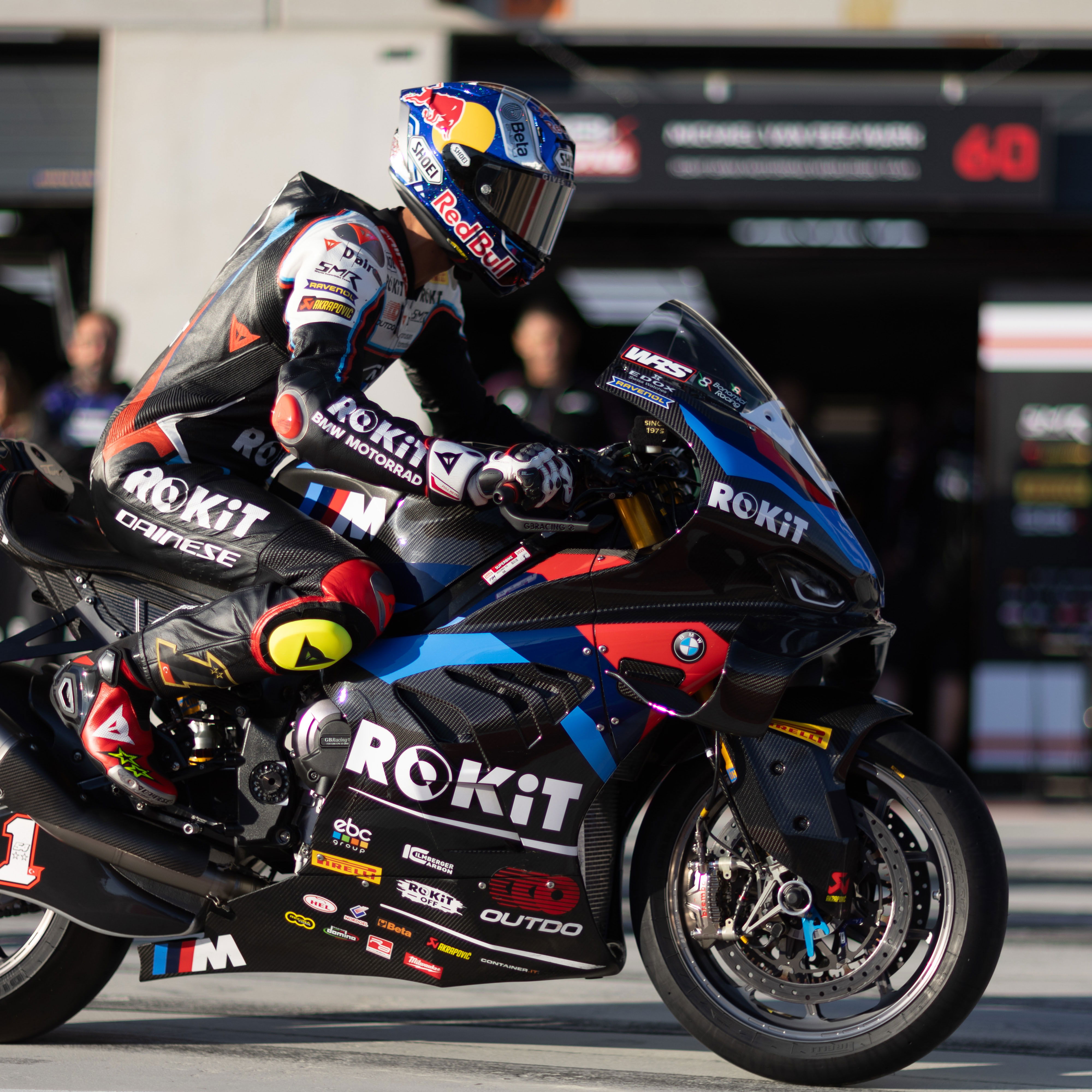Toprak Razgatlioglu, 2025 Aragon WorldSBK, pit lane. Credit: Gold and Goose.