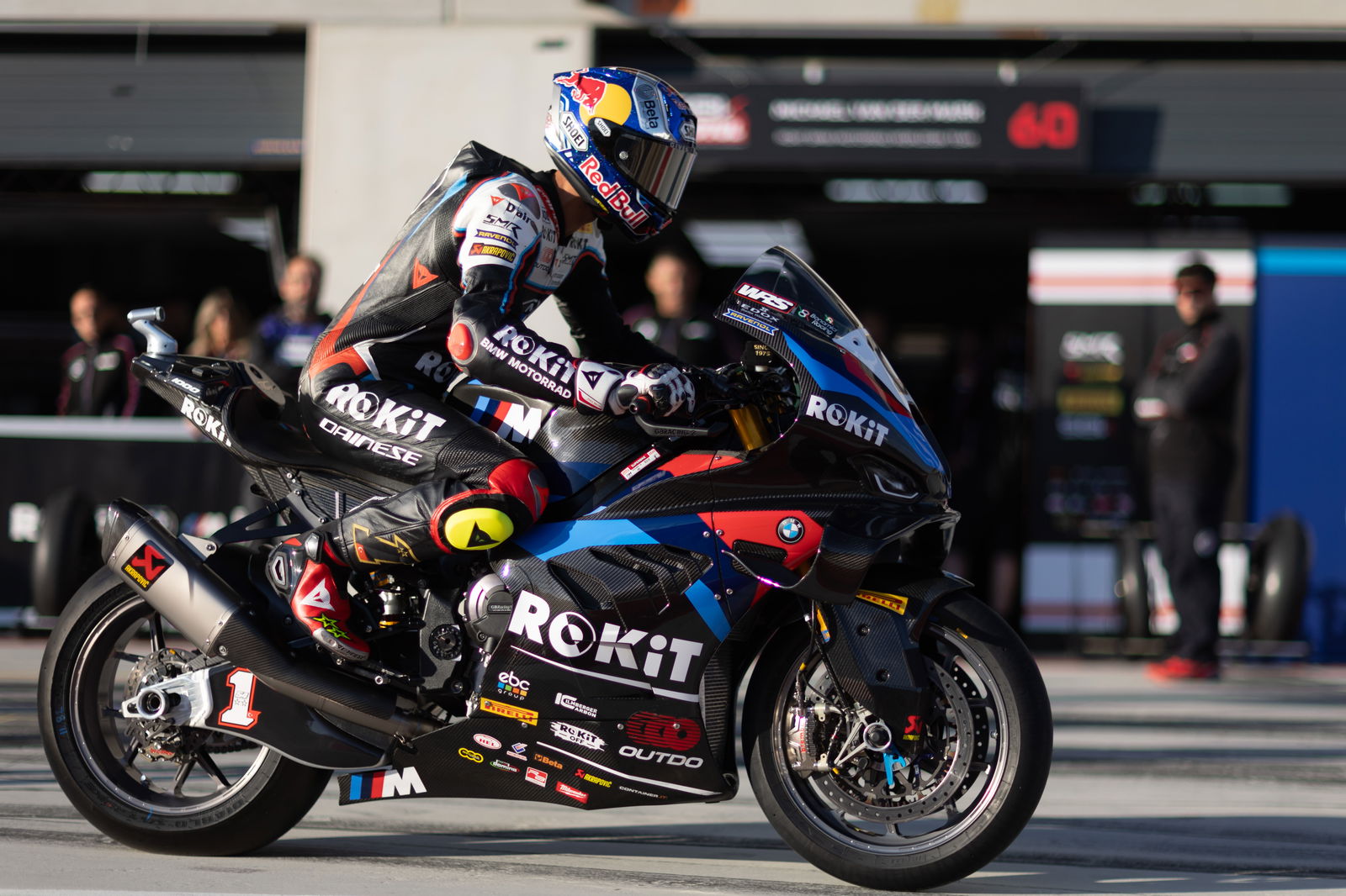 Toprak Razgatlioglu, 2025 Aragon WorldSBK, pit lane. Credit: Gold and Goose.