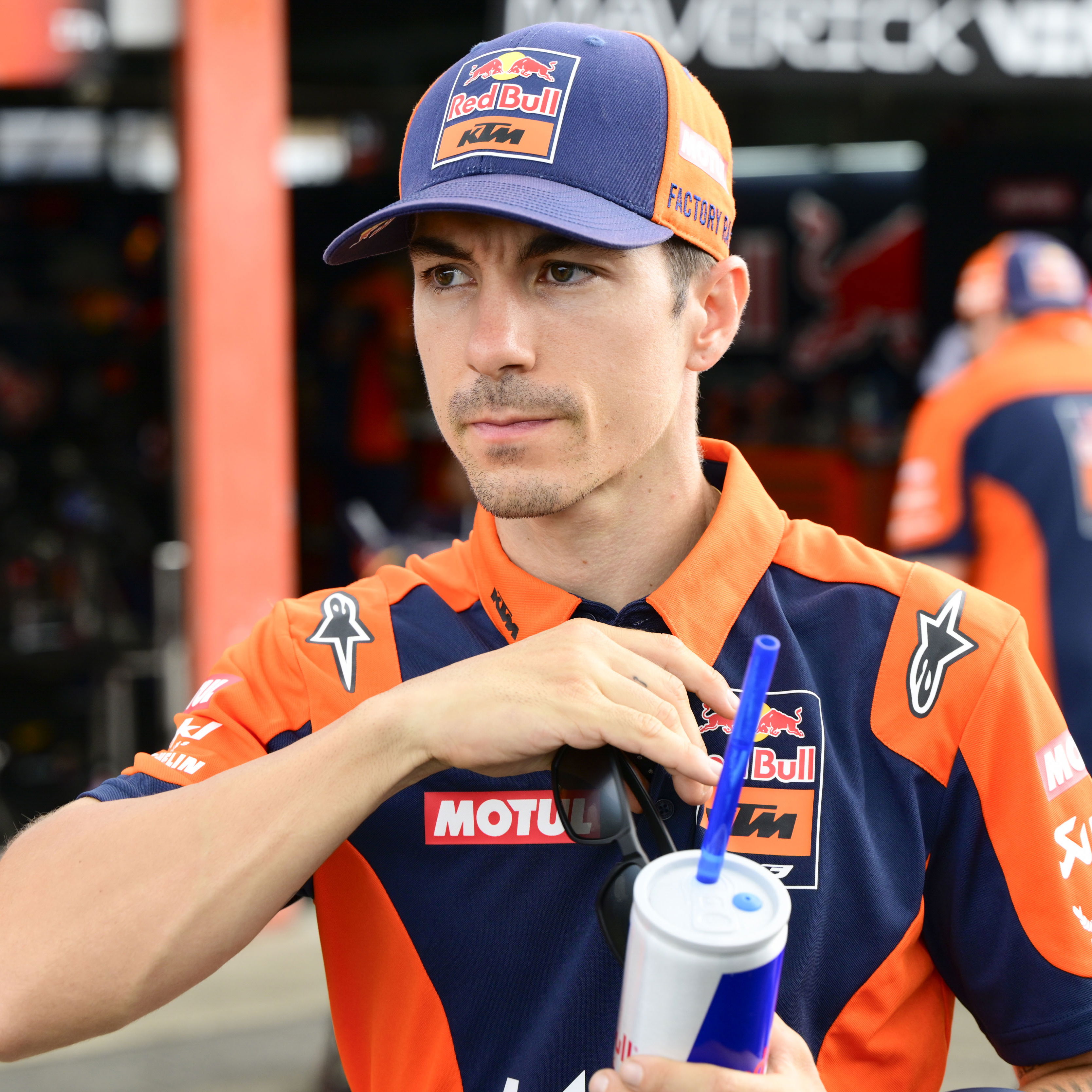 Maverick Vinales, 2025 MotoGP Japanese Grand Prix, pit lane. Credit Gold and Goose.