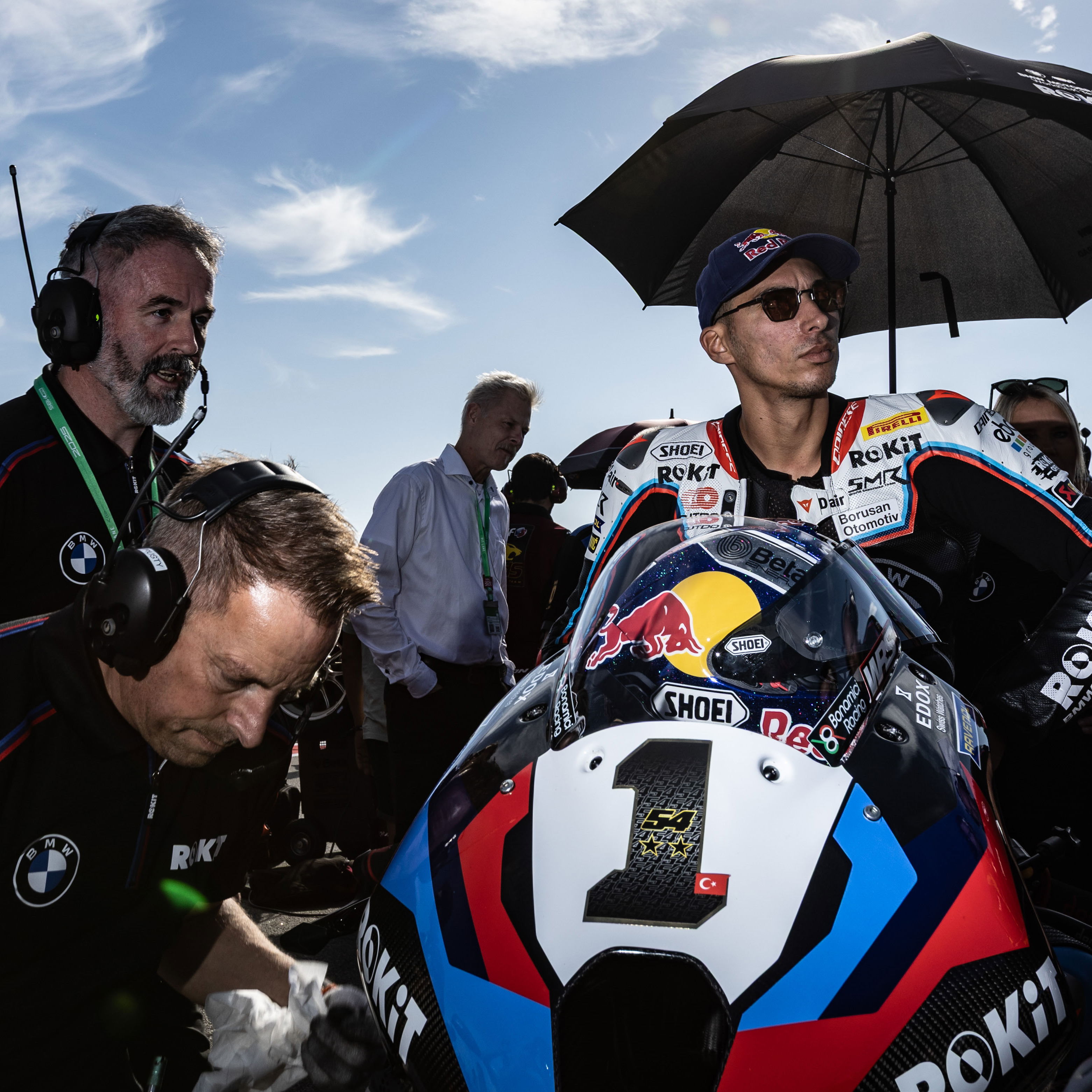 Toprak Razgatlioglu, 2025 Aragon WorldSBK, grid. Credit: Gold and Goose.