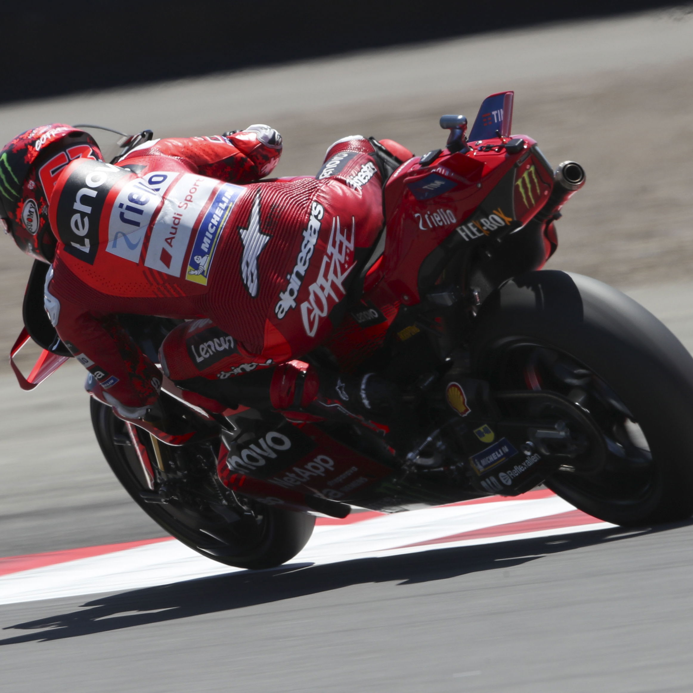 Francesco Bagnaia, 2025 MotoGP Indonesian Grand Prix. Credit: Gold and Goose.