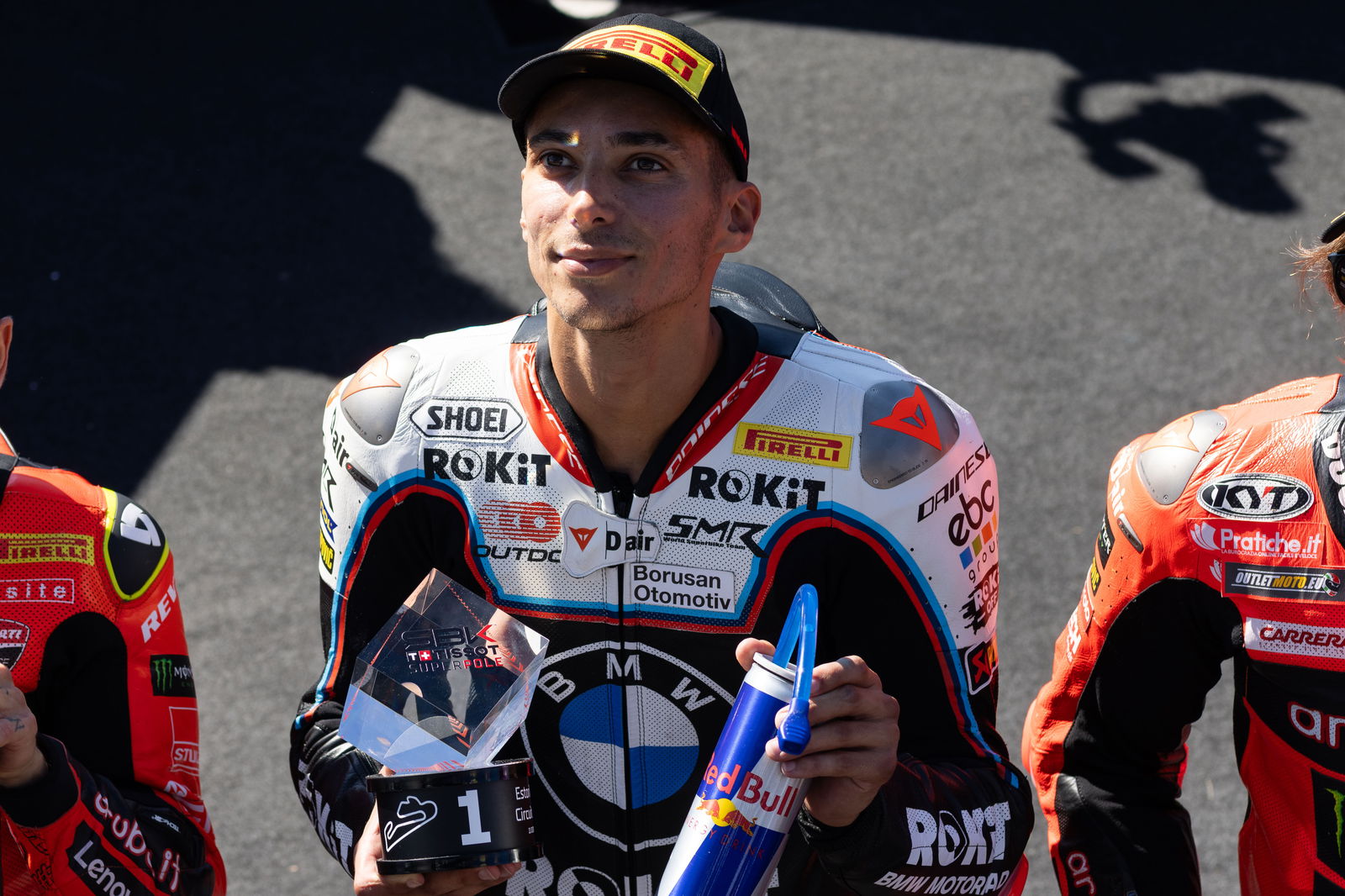 Toprak Razgatlioglu, 2025 Estoril WorldSBK, parc ferme. Credit: Gold and Goose.