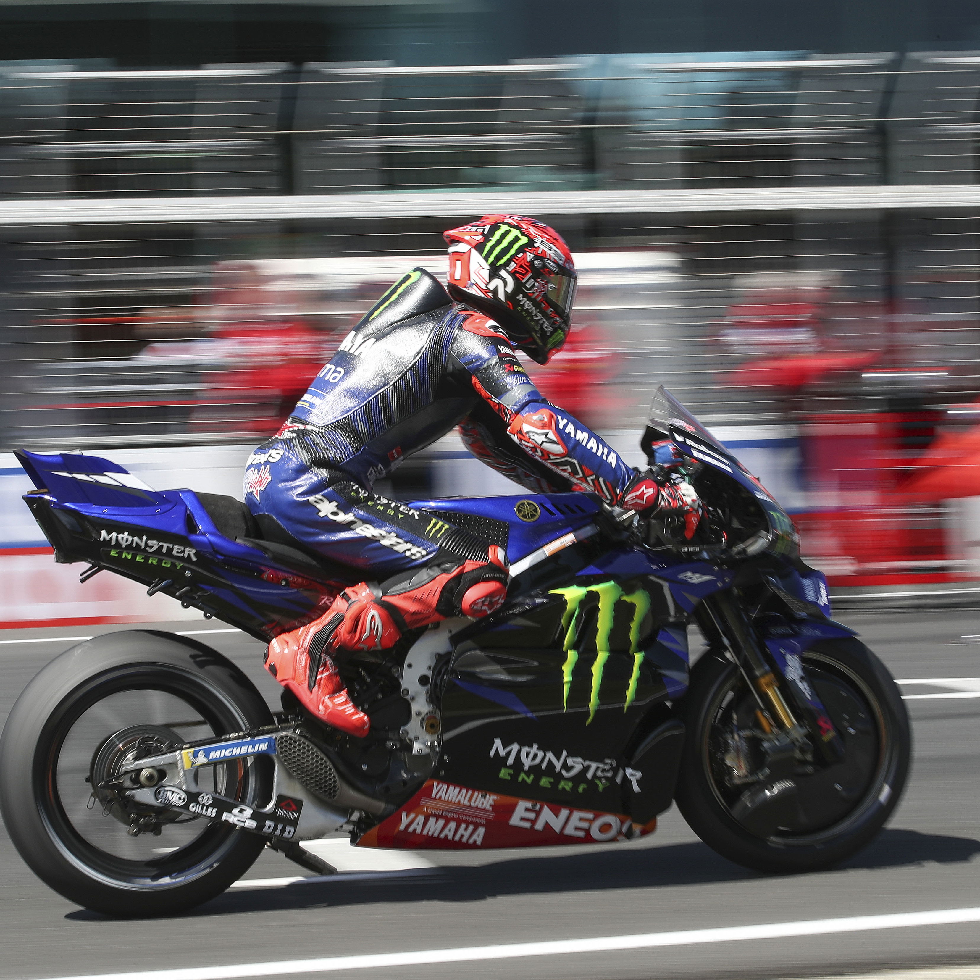 Fabio Quartararo, 2025 MotoGP Australian Grand Prix, grid. Credit: Gold and Goose.