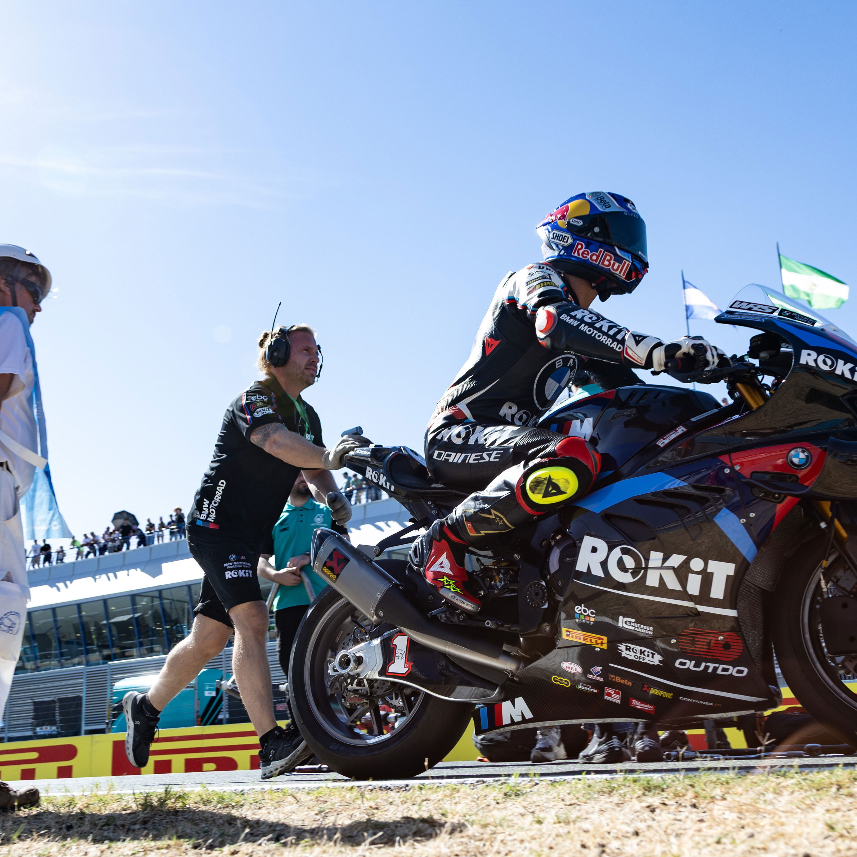 Toprak Razgatlioglu, 2025 Spanish WorldSBK, grid. Credit: Gold and Goose.