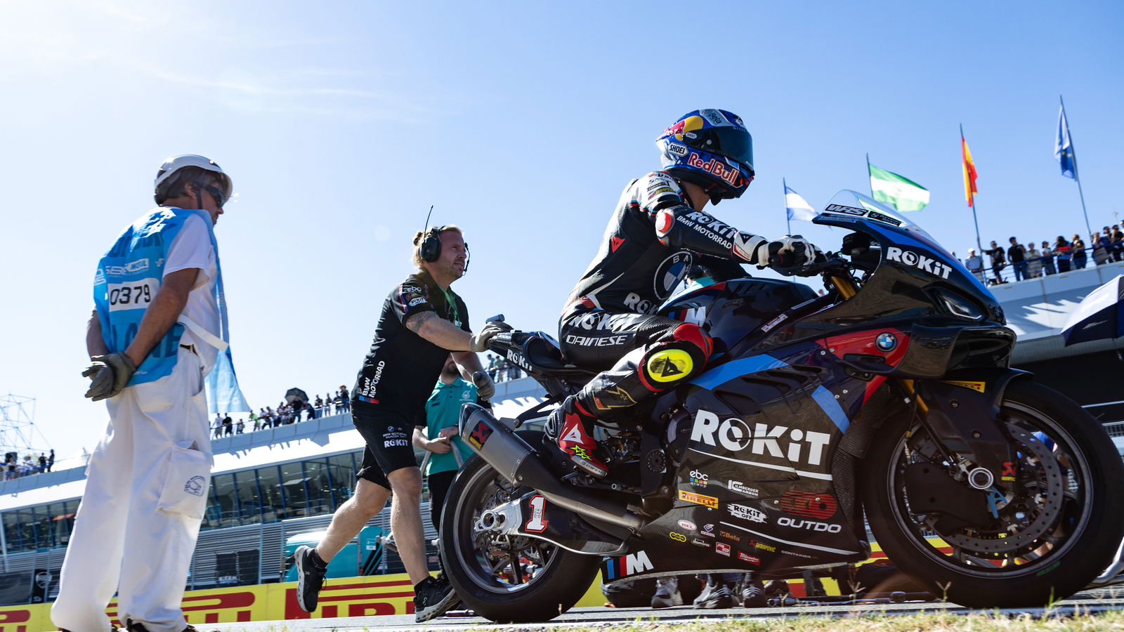 Toprak Razgatlioglu, 2025 Spanish WorldSBK, grid. Credit: Gold and Goose.