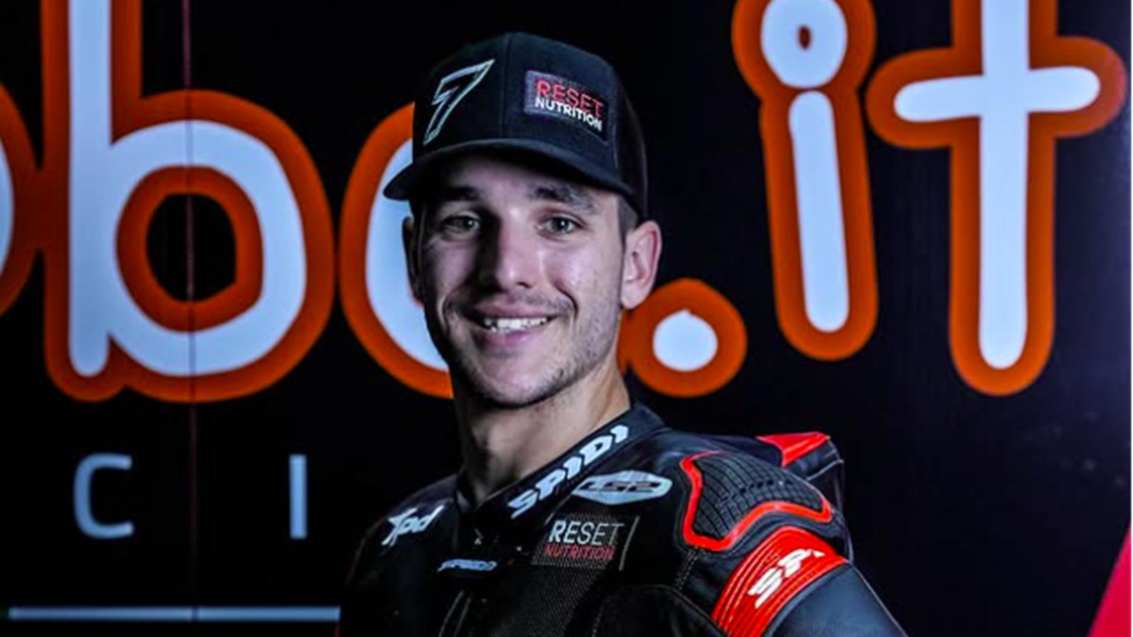Iker Lecuona in plain leathers in Aruba Ducati pit box. Credit: Instagram/Iker Lecuona/Aruba.it Racing Ducati.