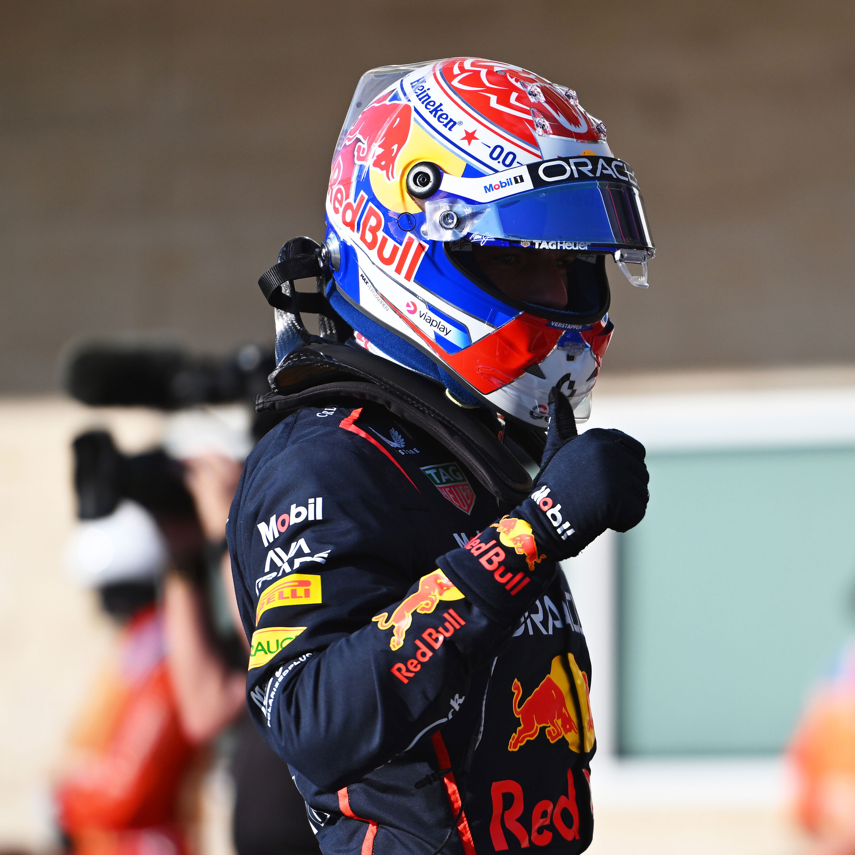 Verstappen celebrates another sprint pole in Austin