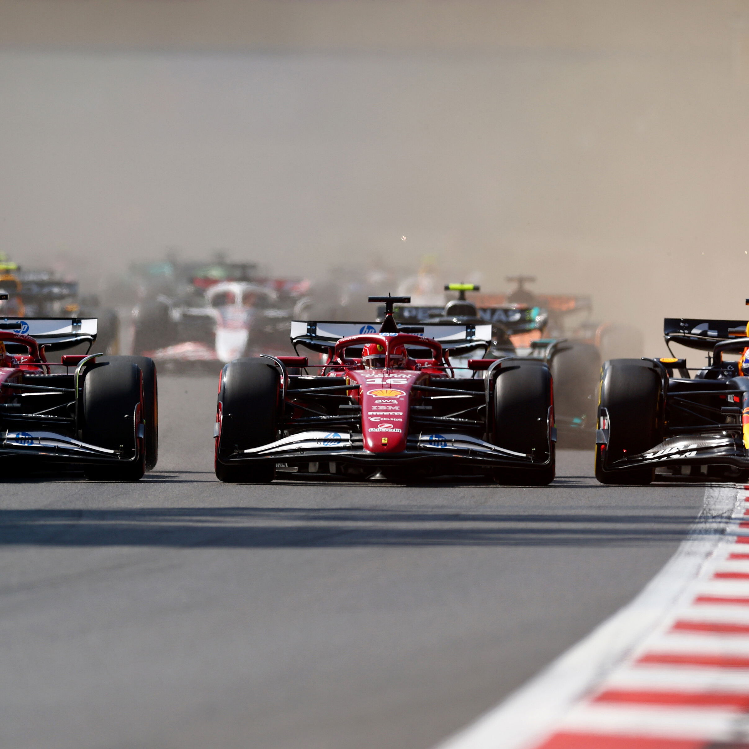 The start of the Mexico City GP was a huge talking point