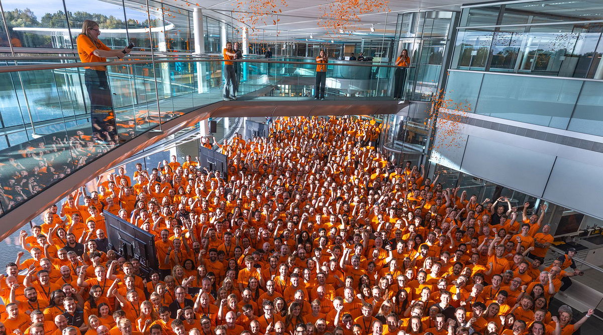 McLaren celebrate 2025 F1 constructors’ championship win at factory
