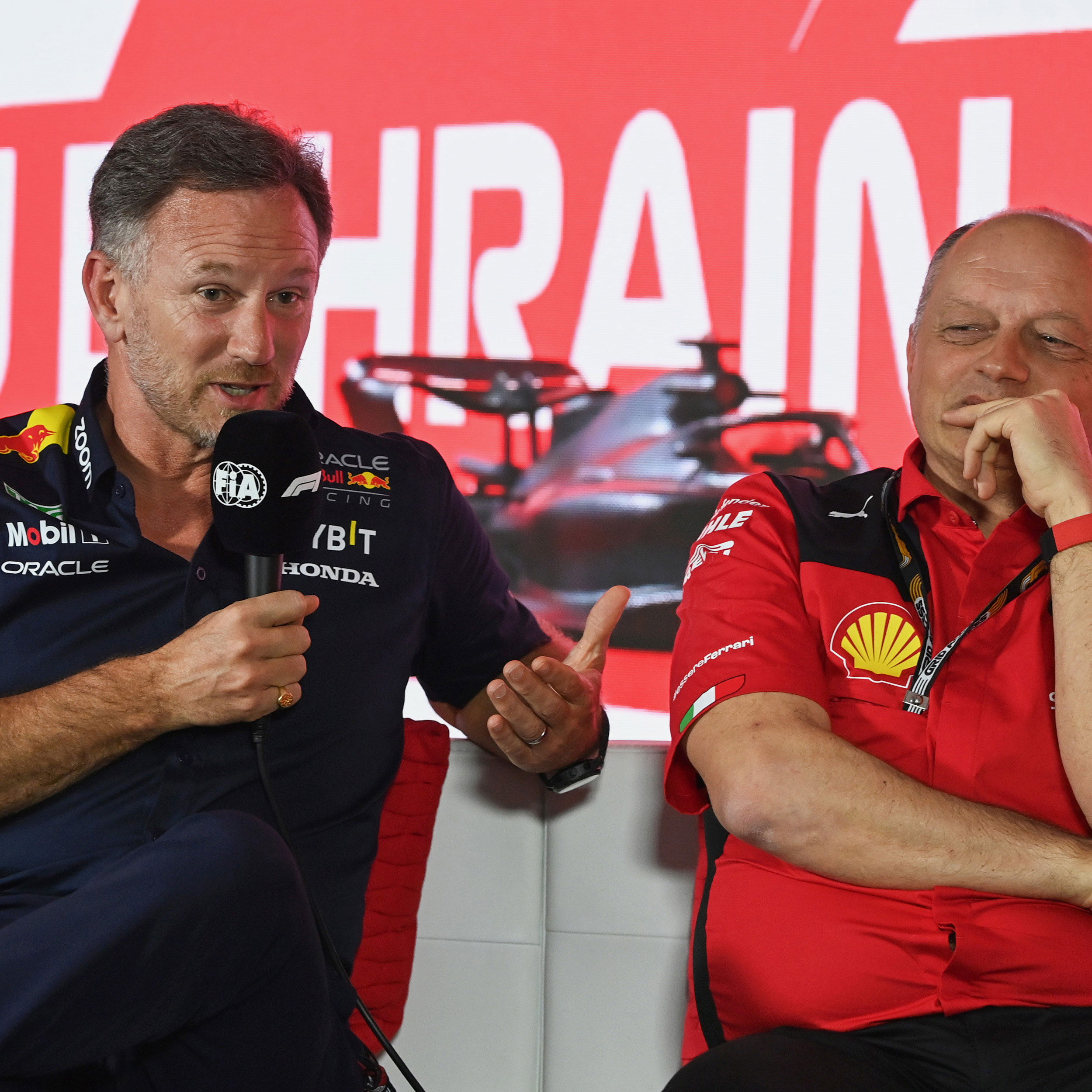 Christian Horner and Fred Vasseur