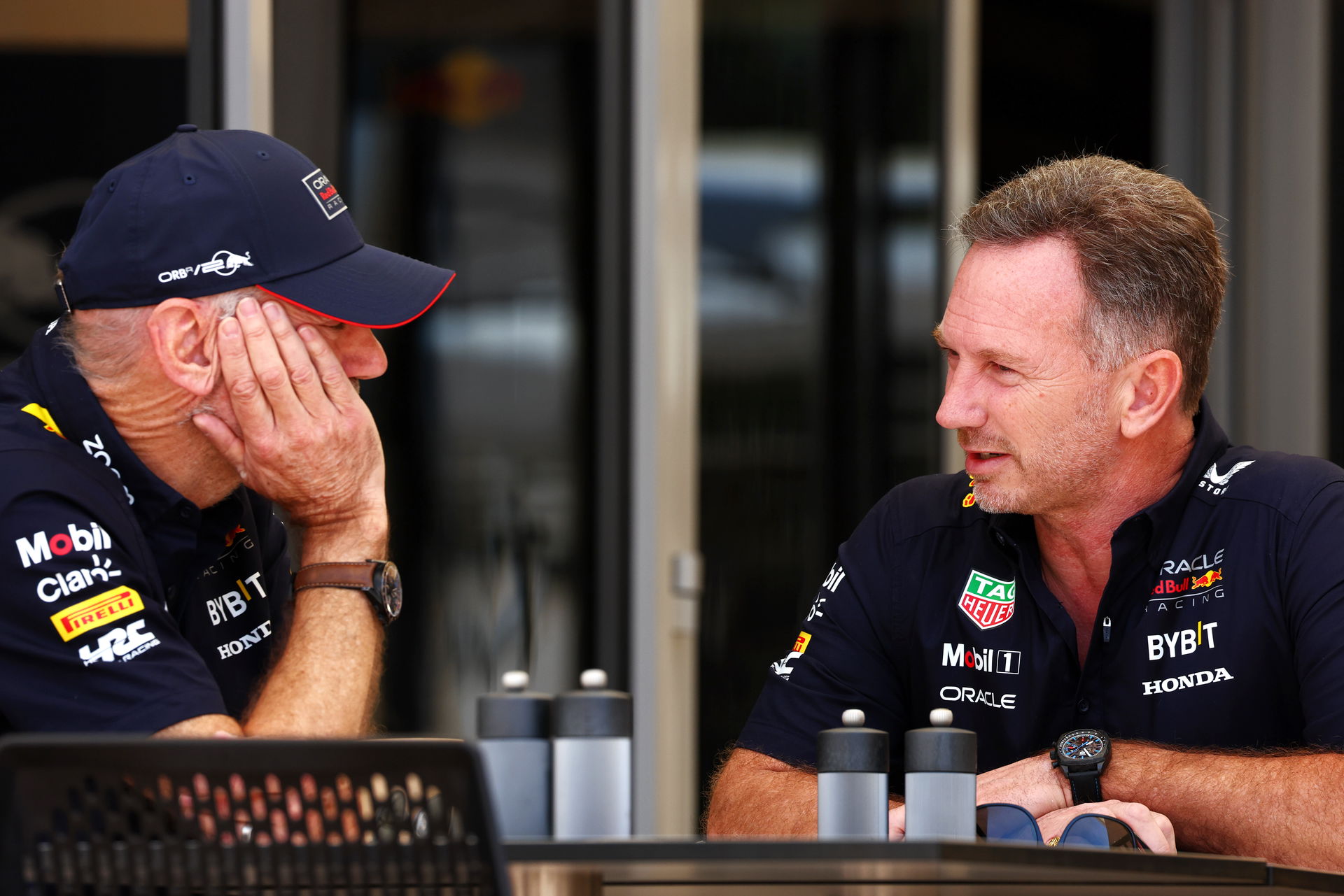 Adrian Newey y Christian Horner