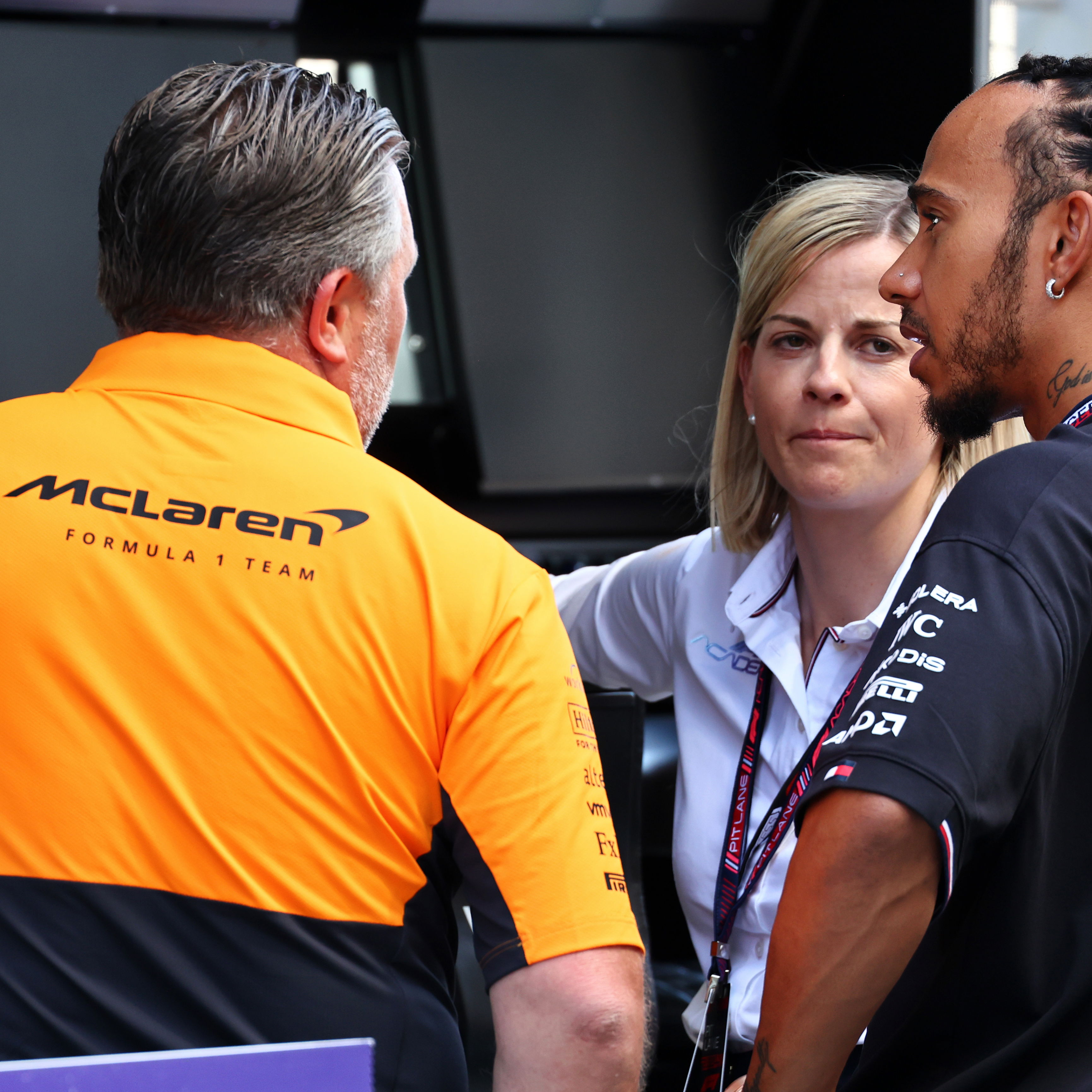 Susie Wolff and Lewis Hamilton