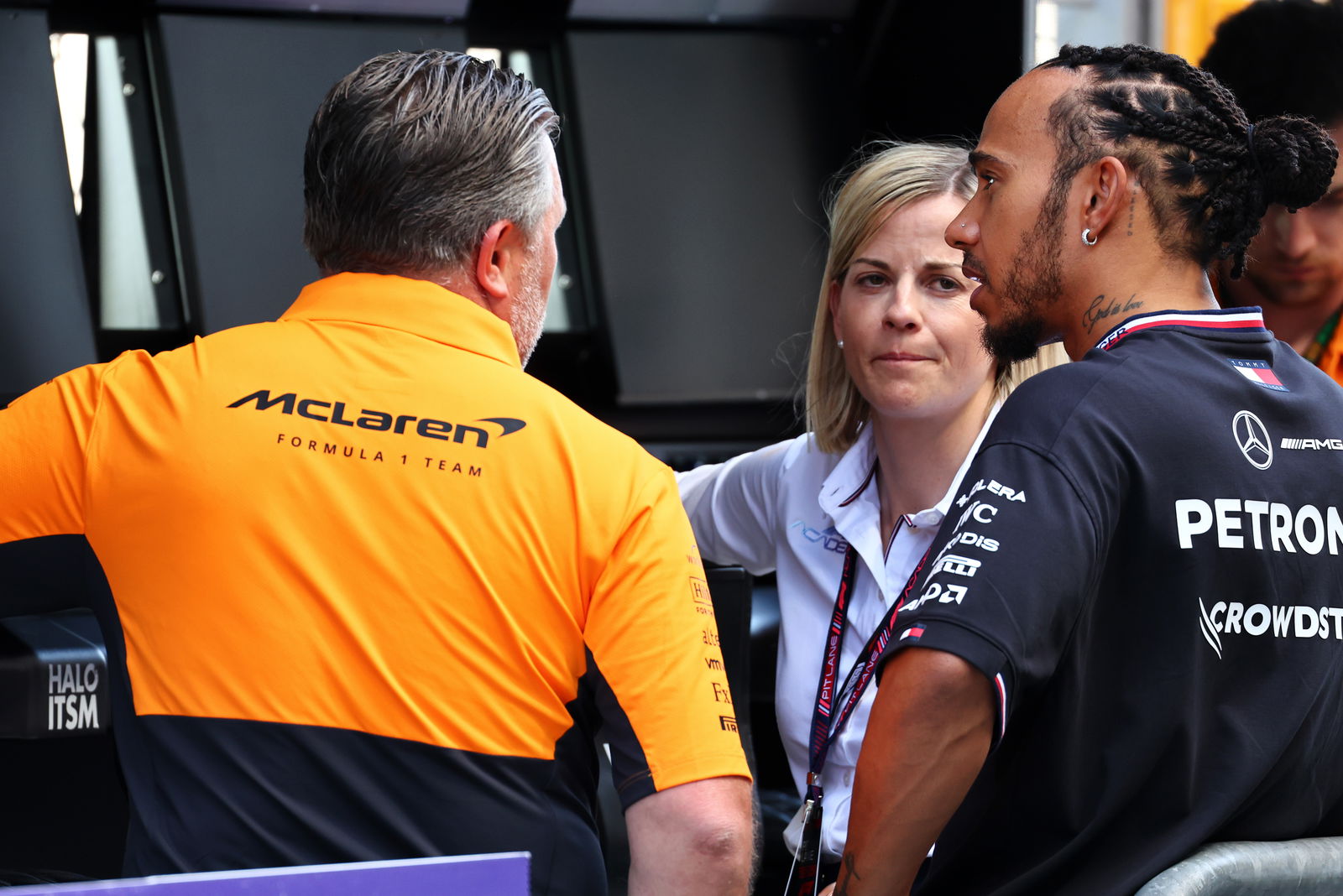 Susie Wolff and Lewis Hamilton