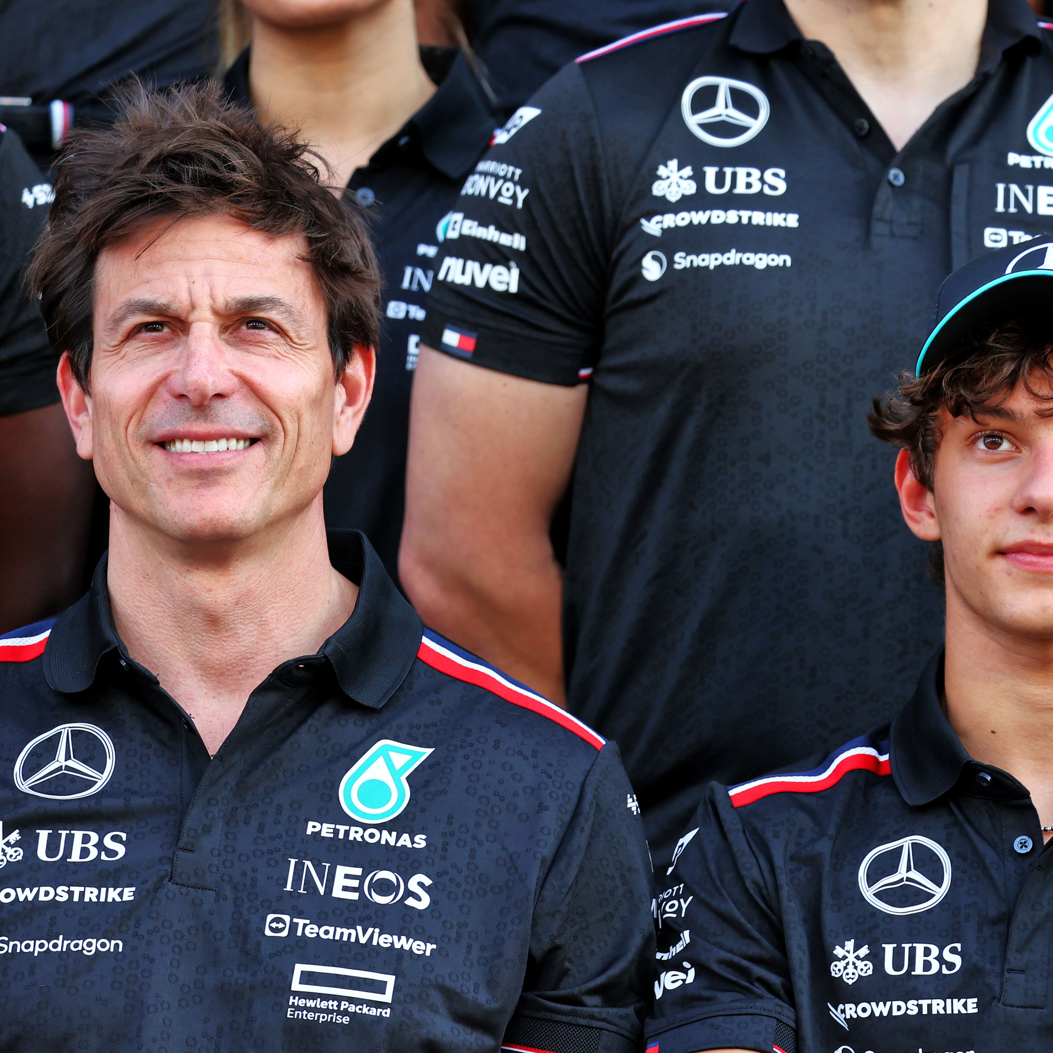 Toto Wolff and Kimi Antonelli