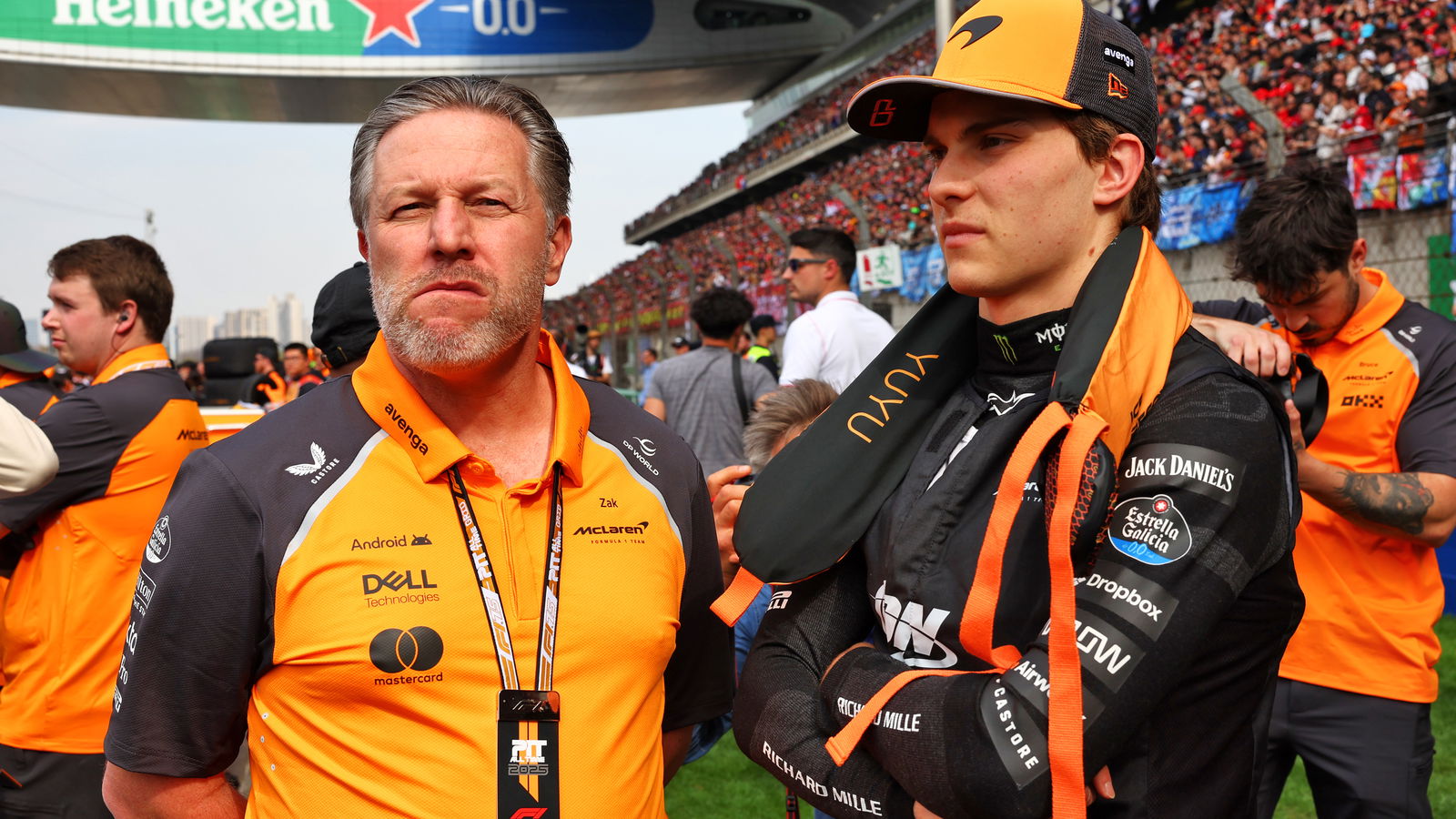 Brown and Piastri ahead of the Chinese Grand Prix