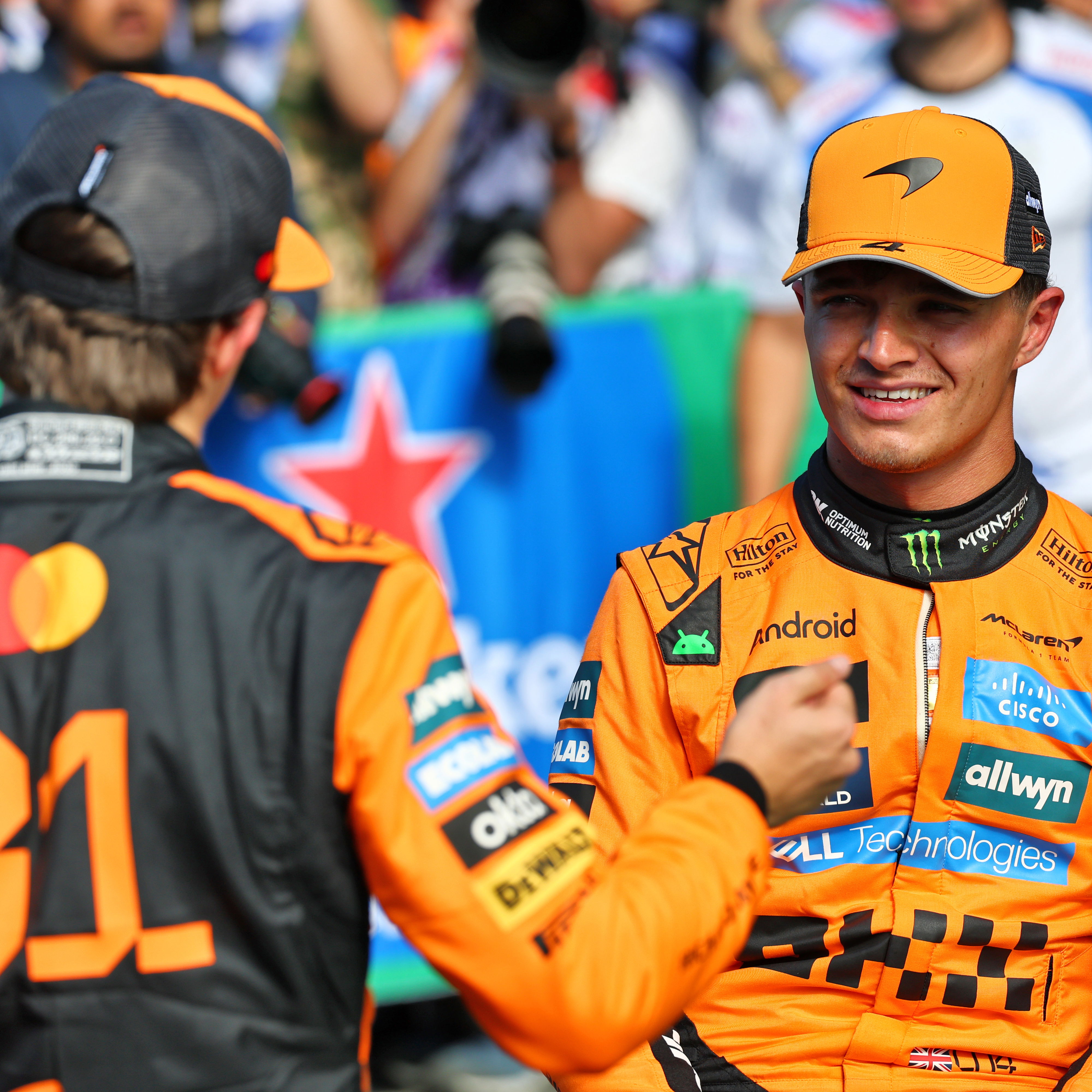 Lando Norris and Oscar Piastri