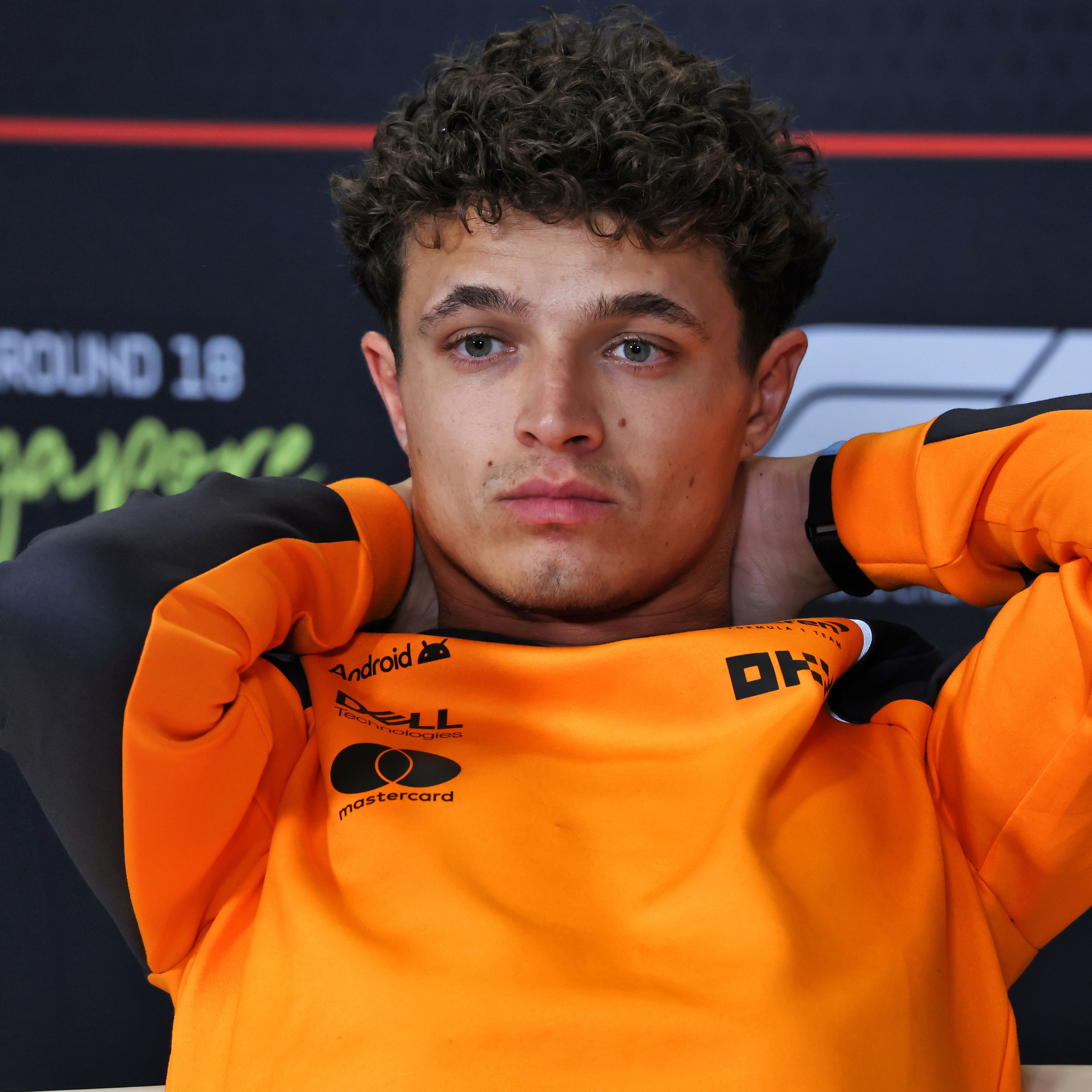 It was a frustrating Friday for Norris 