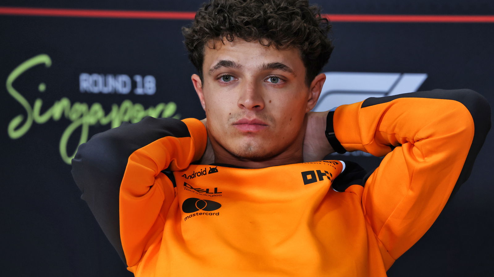 It was a frustrating Friday for Norris