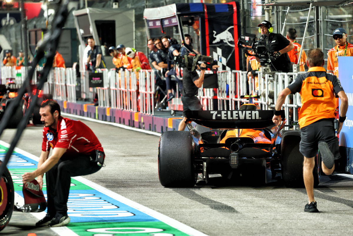 Charles Leclerc details ‘confusion’ of F1 pitlane crash with Lando Norris