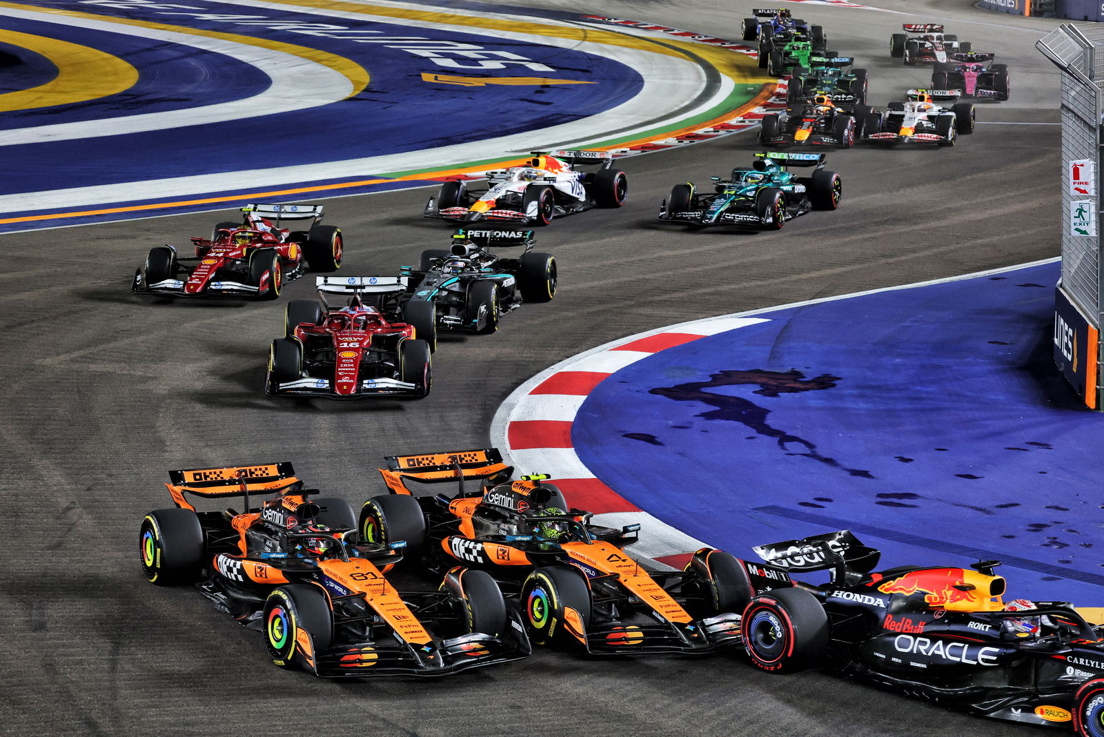 The start off the Singapore GP 