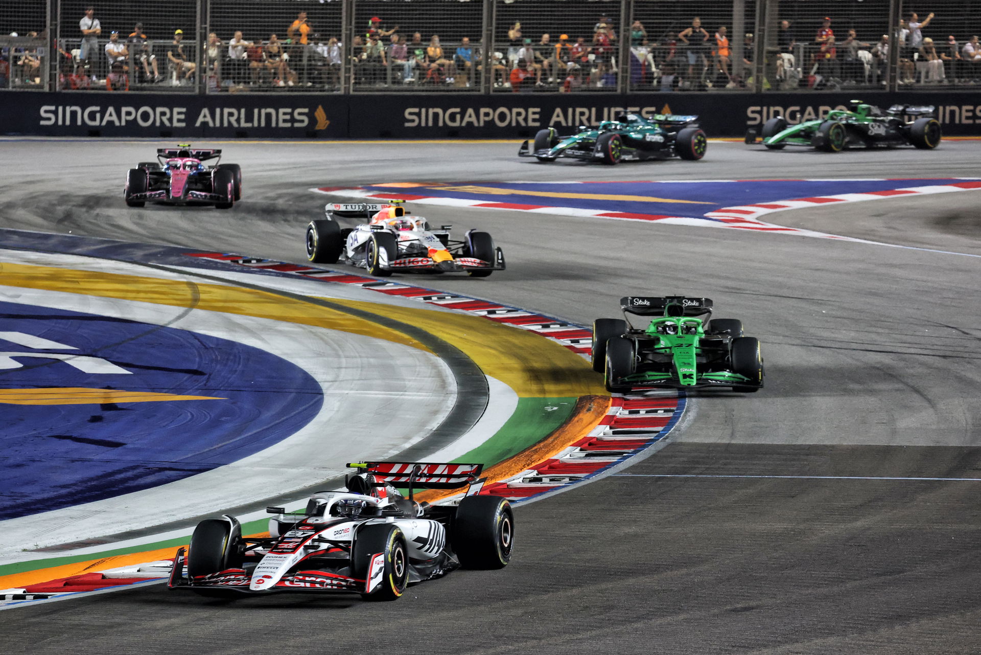 Ollie Bearman at the Singapore GP