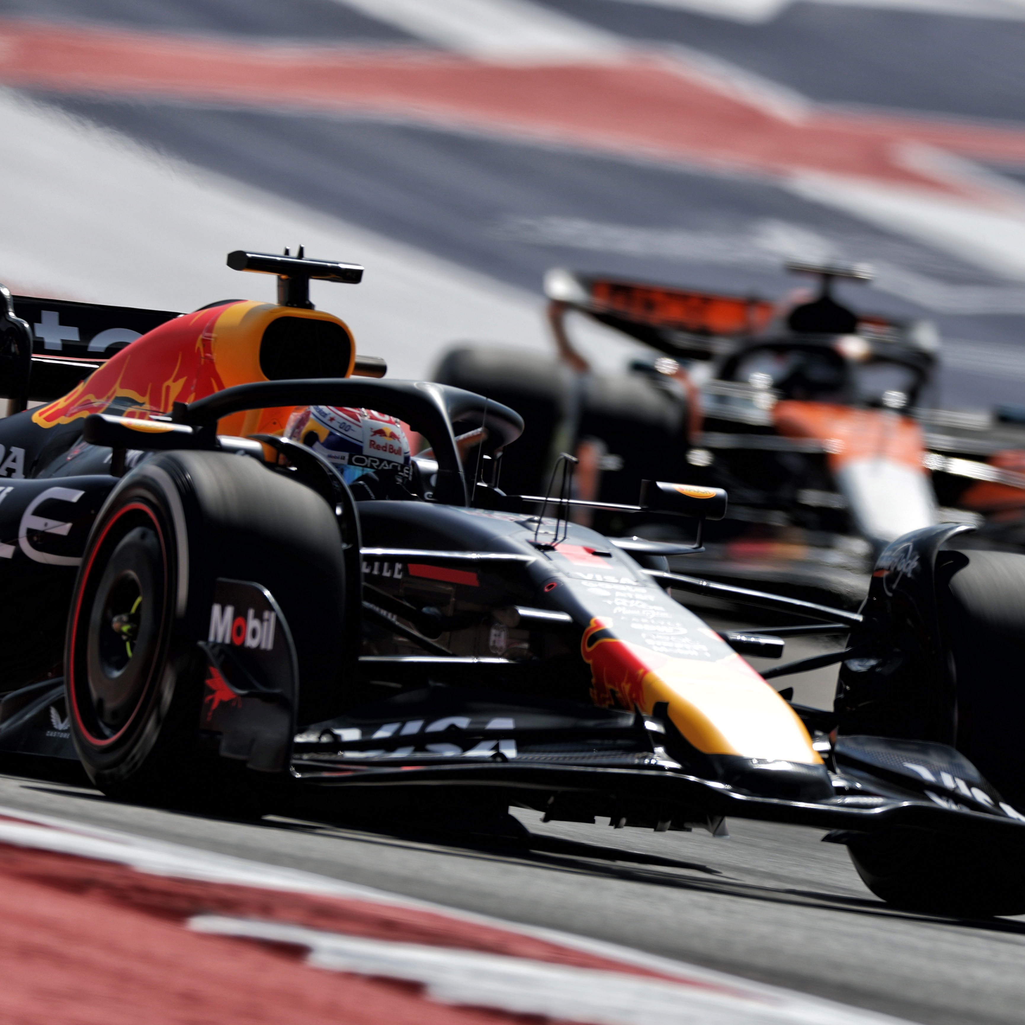 Verstappen beat both McLarens to pole