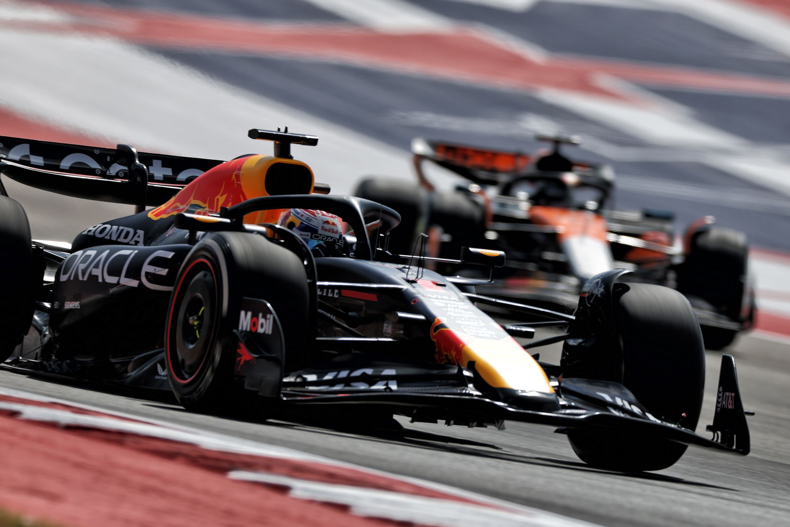 Verstappen beat both McLarens to pole