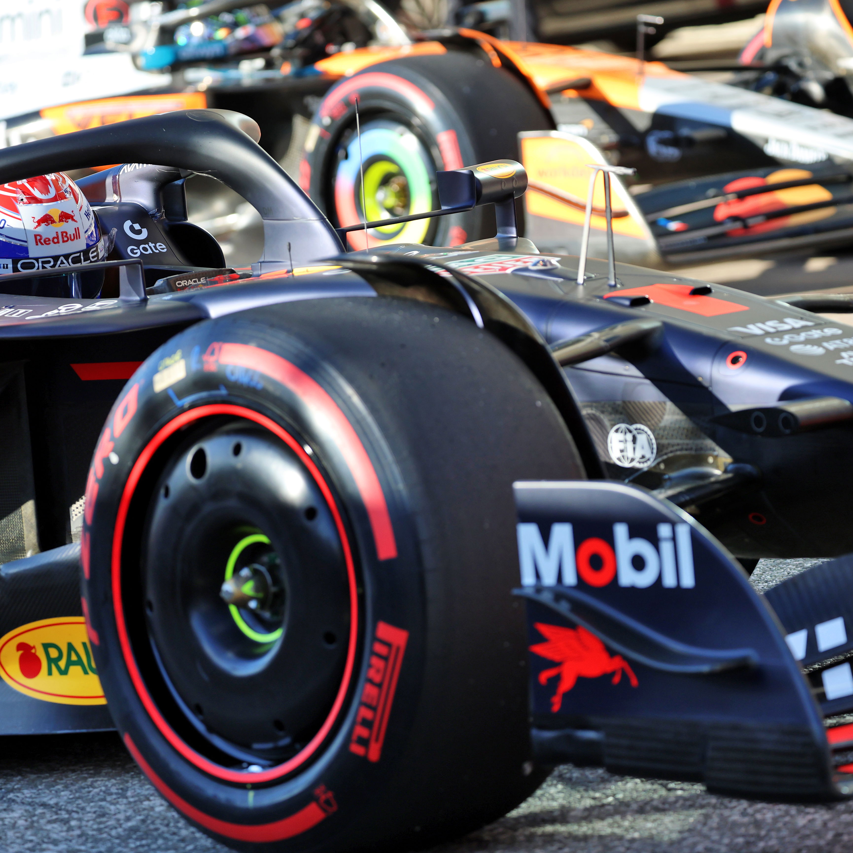 Verstappen's Red Bull is on pole