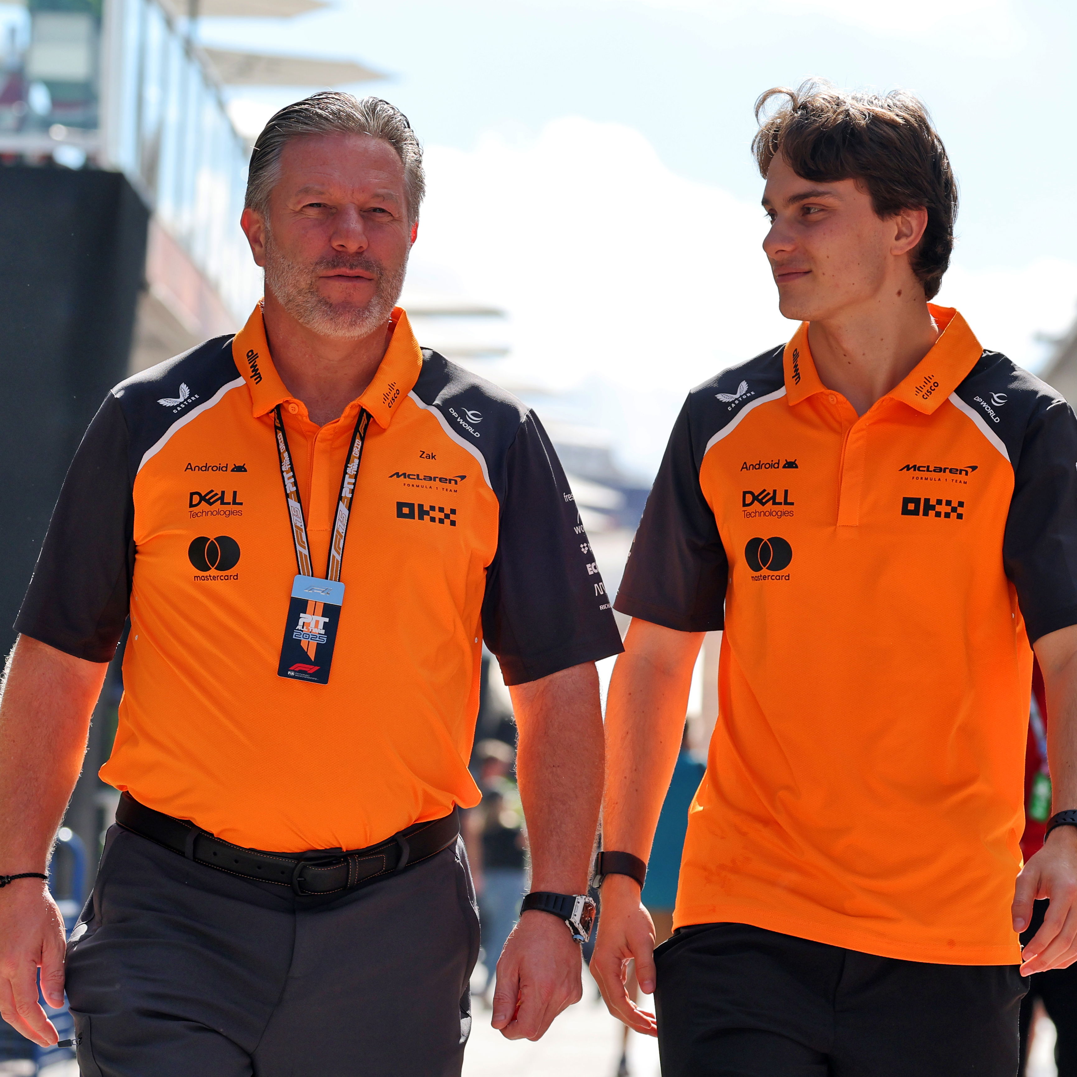 Zak Brown and Oscar Piastri 