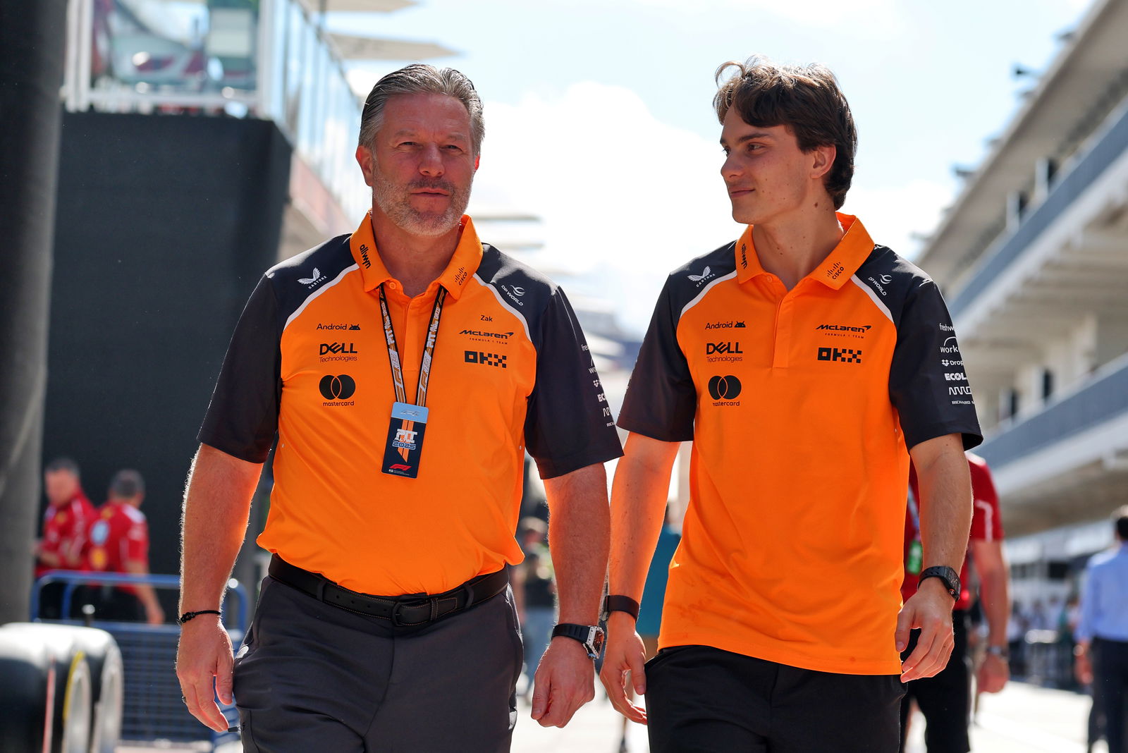Zak Brown and Oscar Piastri 