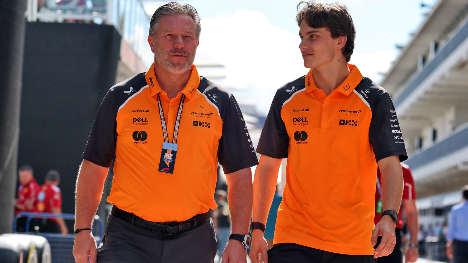 Zak Brown and Oscar Piastri