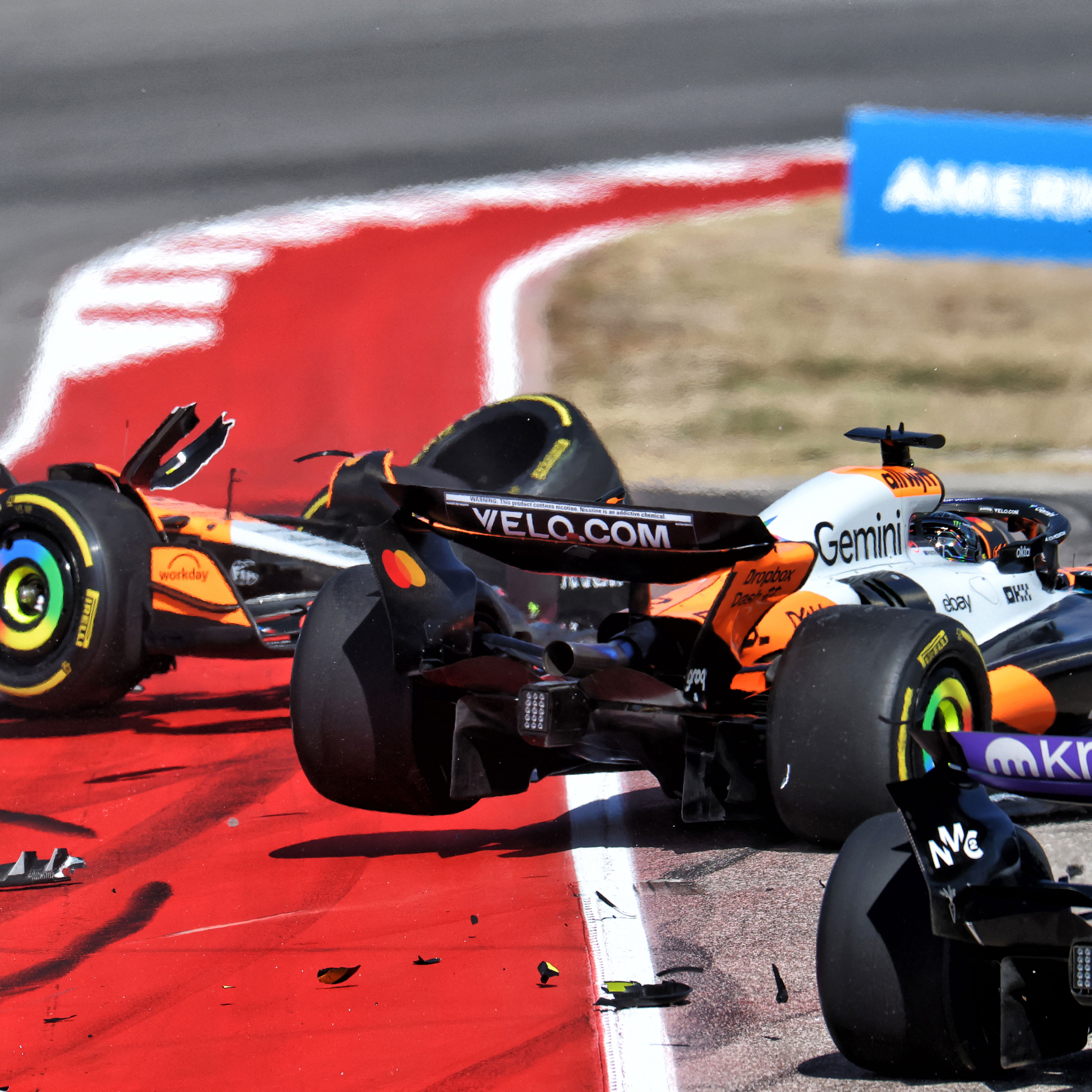 Piastri and Norris came to blows in the sprint 