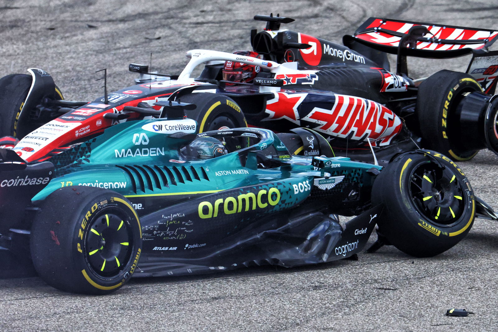 Stroll and Ocon came to blows in the sprint 