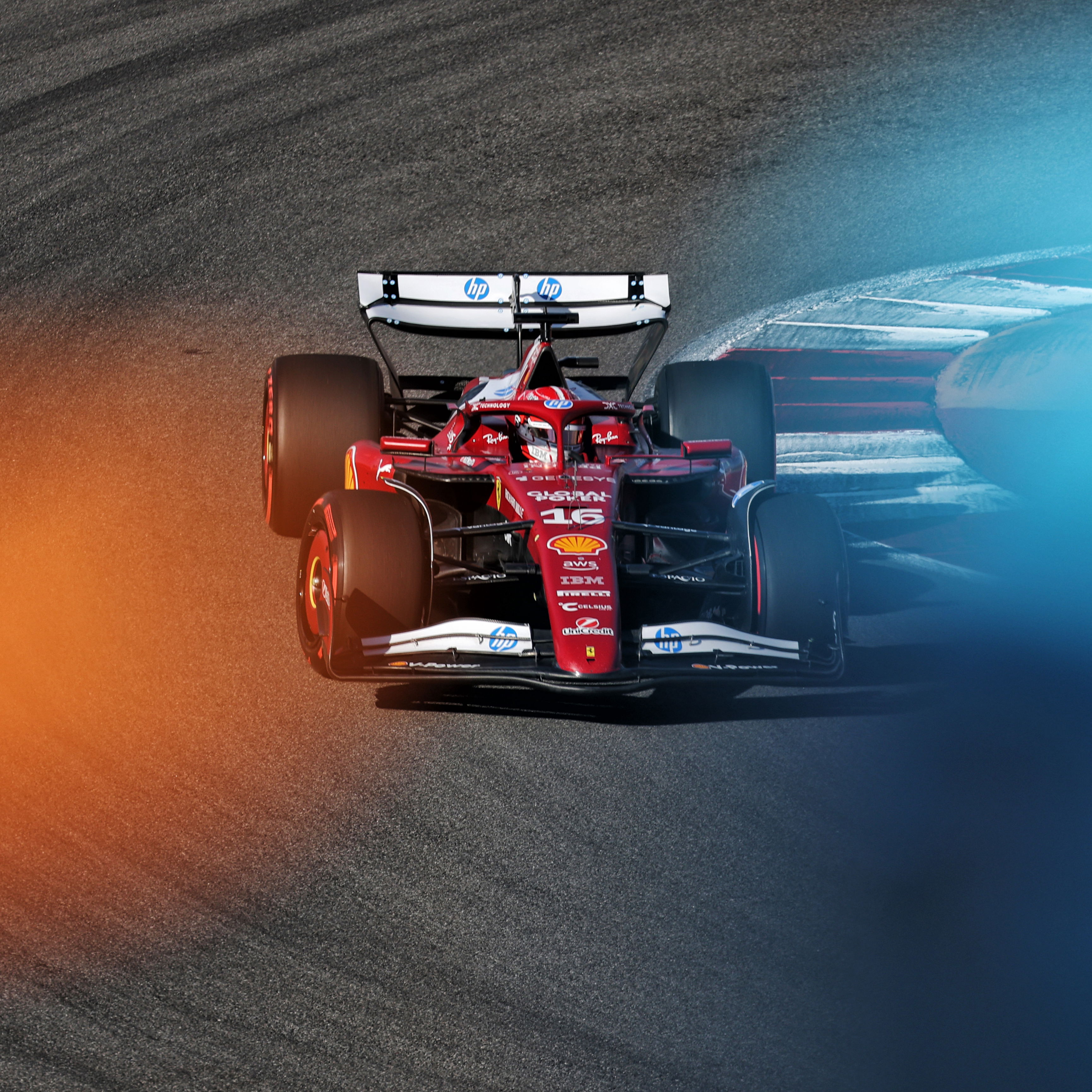 Leclerc and Hamilton qualified an improved third and fifth 