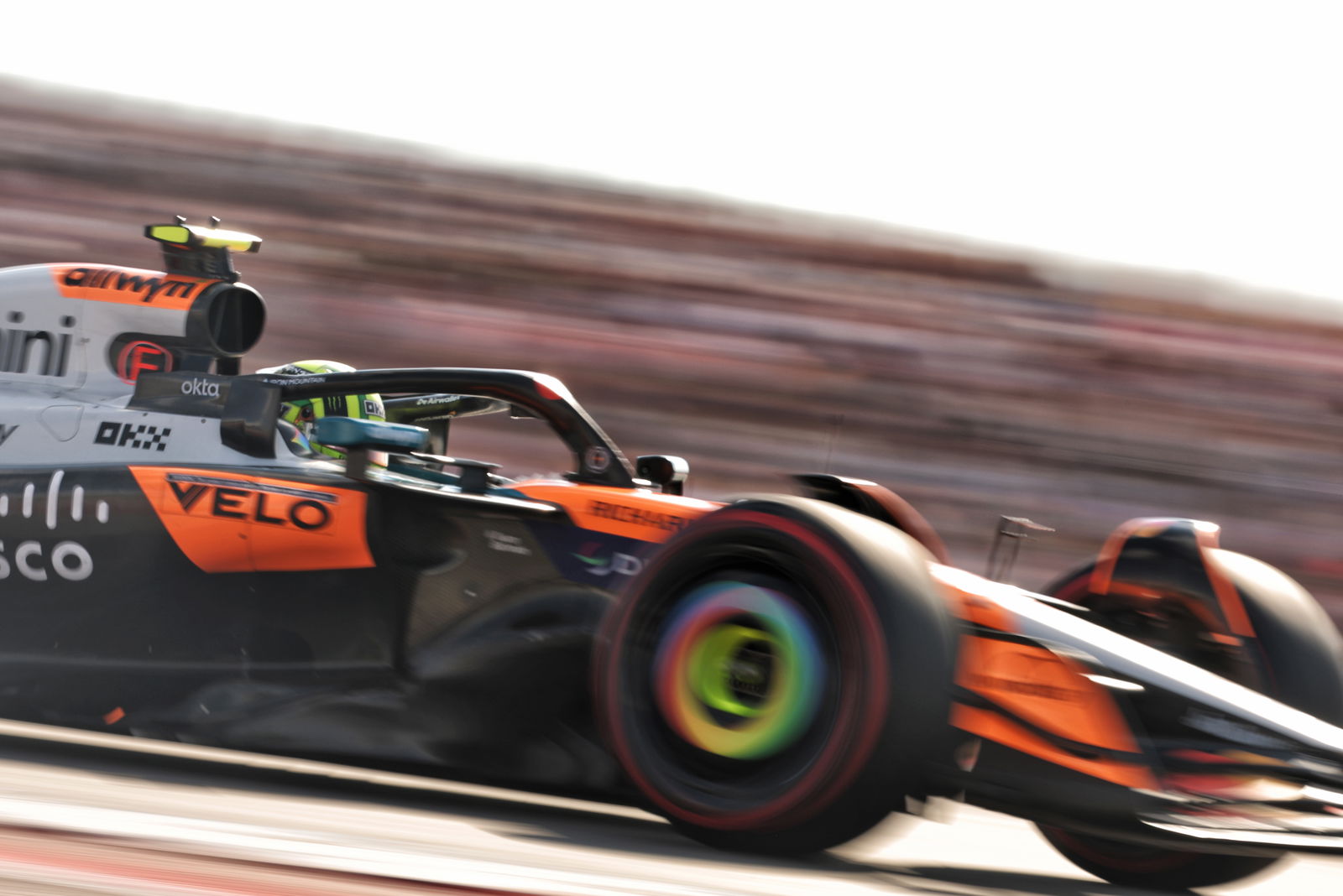 Norris branded his car "impossible to drive" 