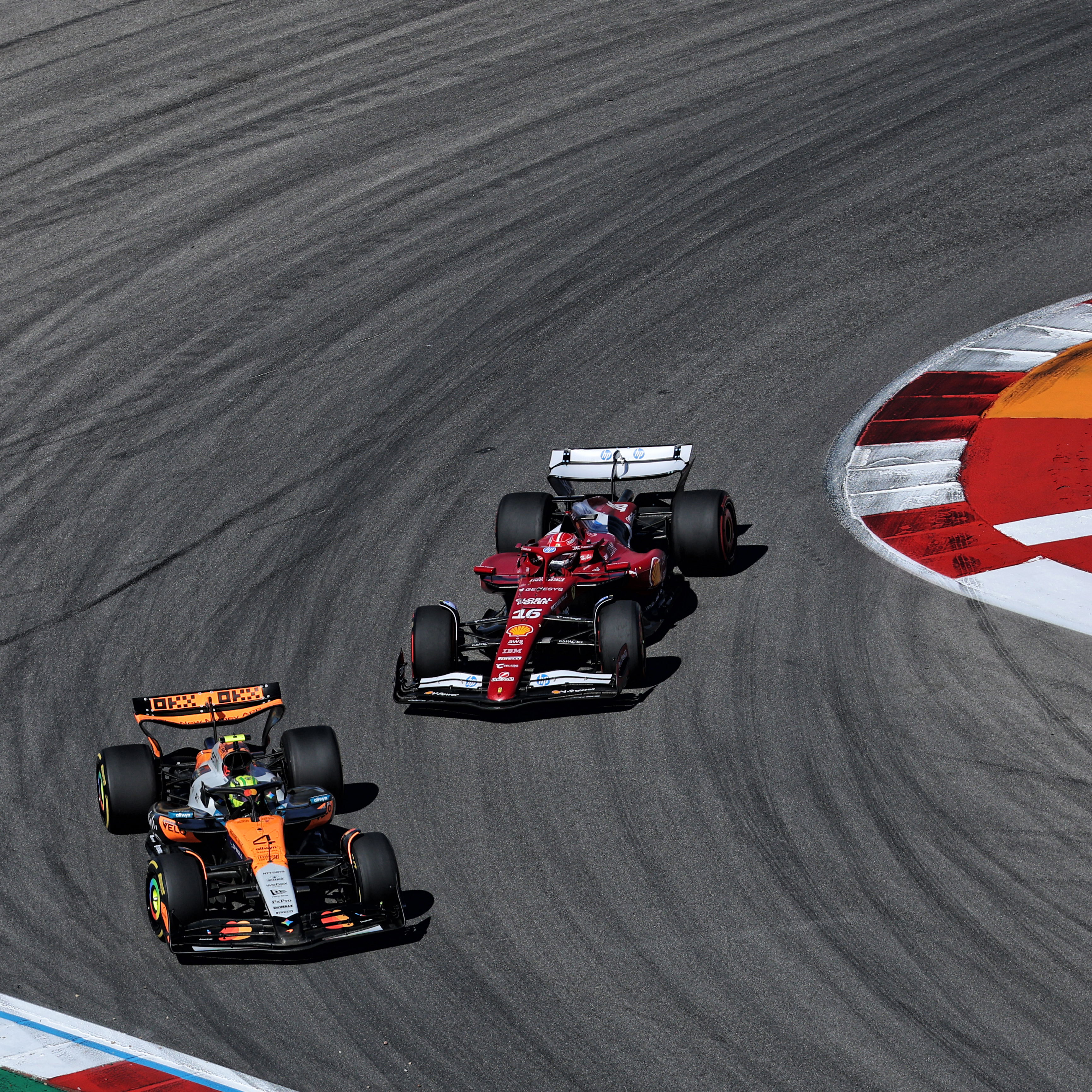 Lando Norris and Charles Leclerc 