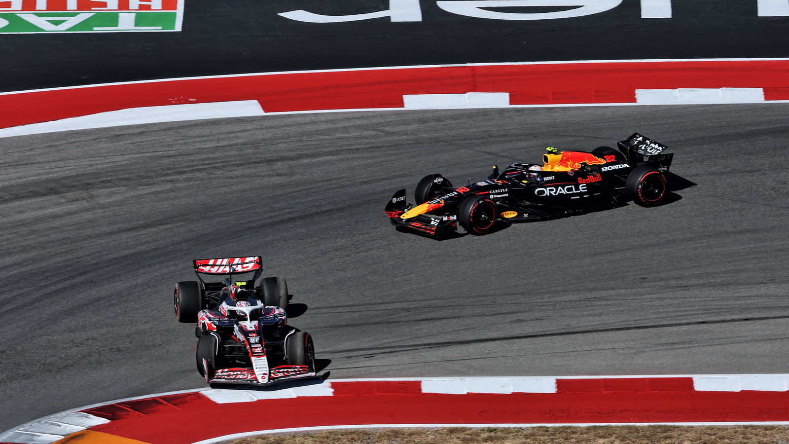 Ollie Bearman and Max Verstappen