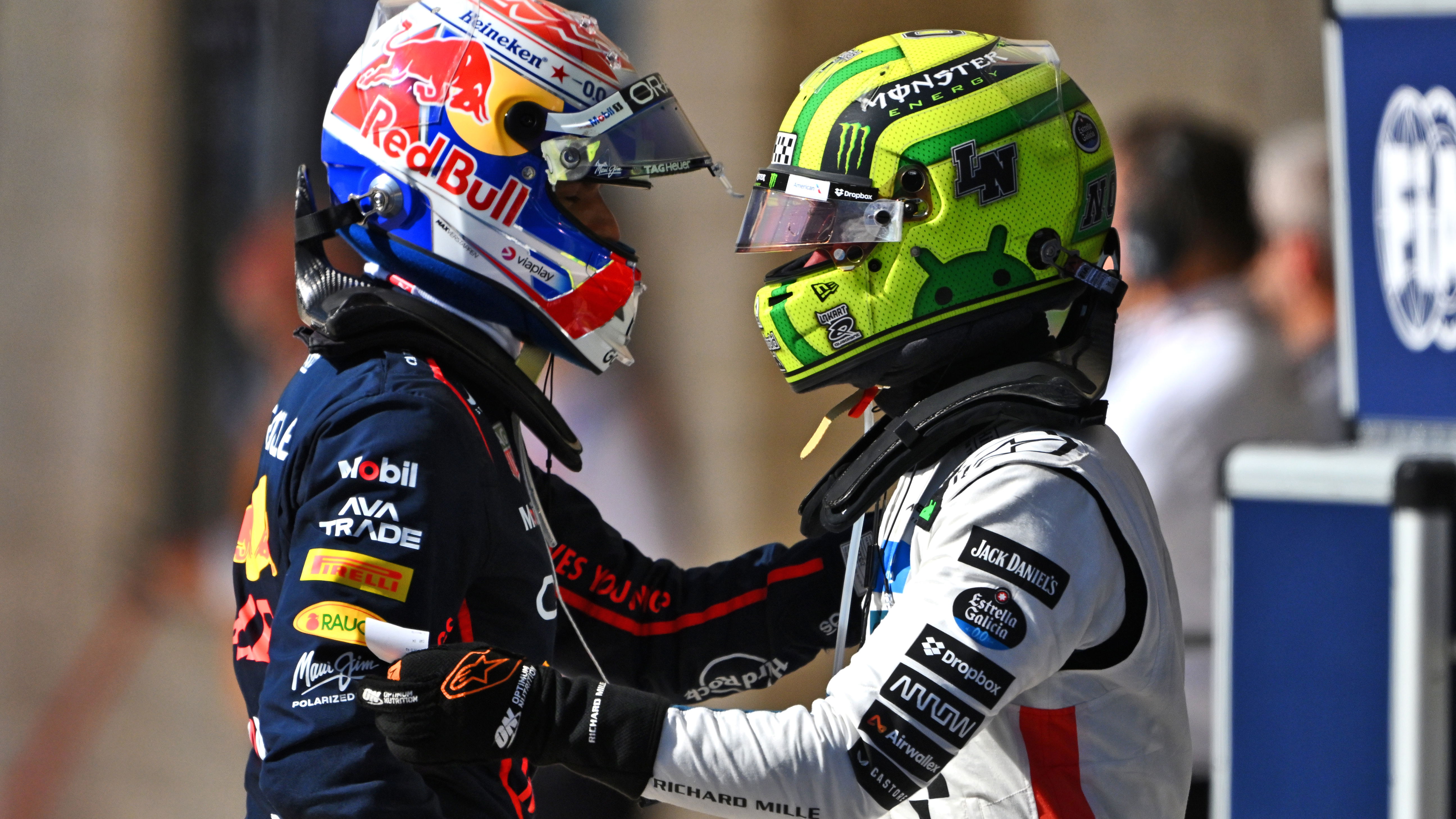 Max Verstappen and Lando Norris 
