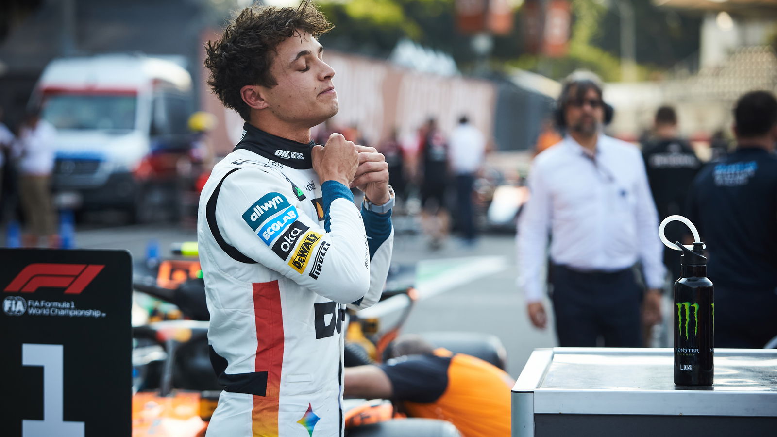 Norris was booed by the crowd in Mexico City
