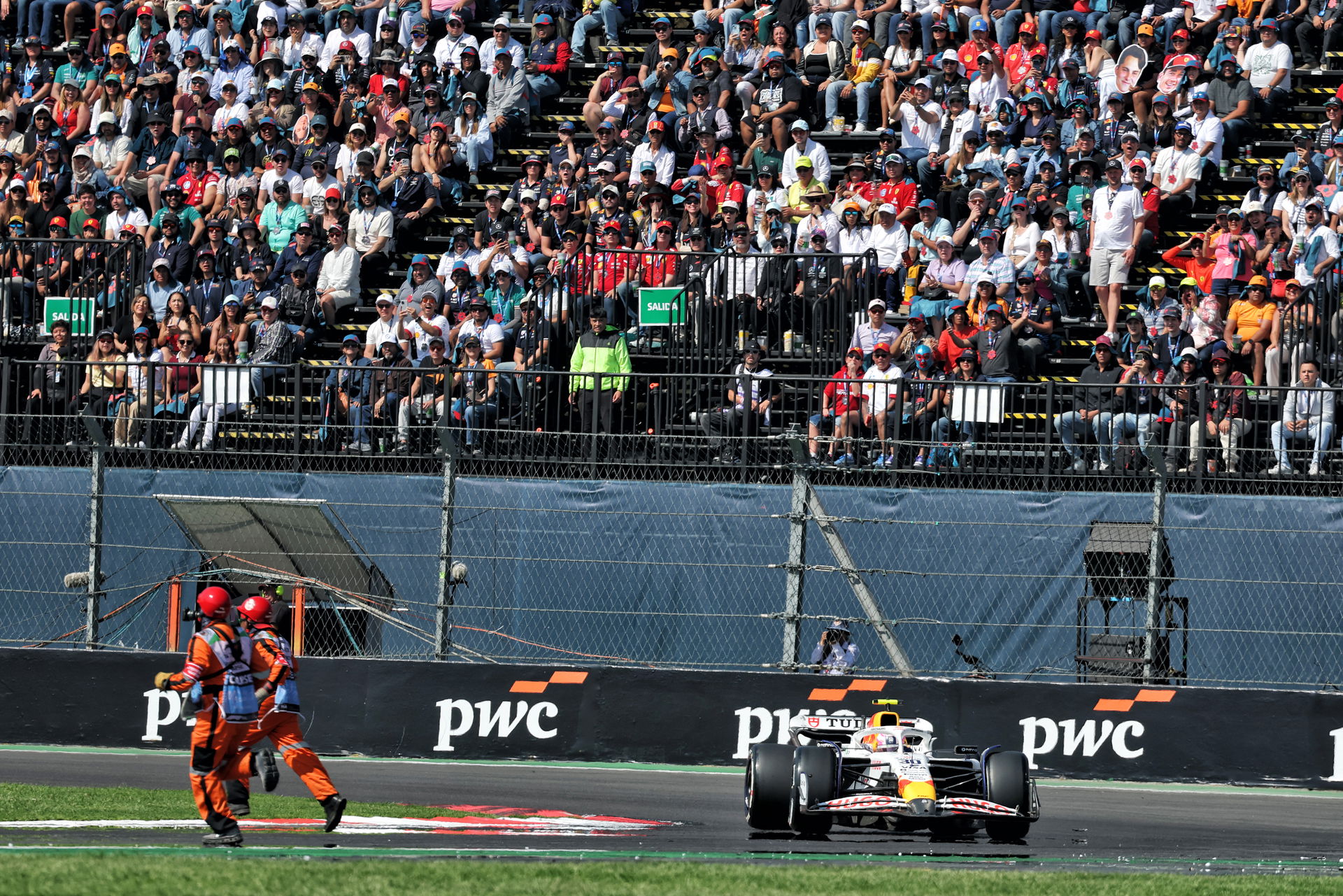 Lawson almost hit two marshals.