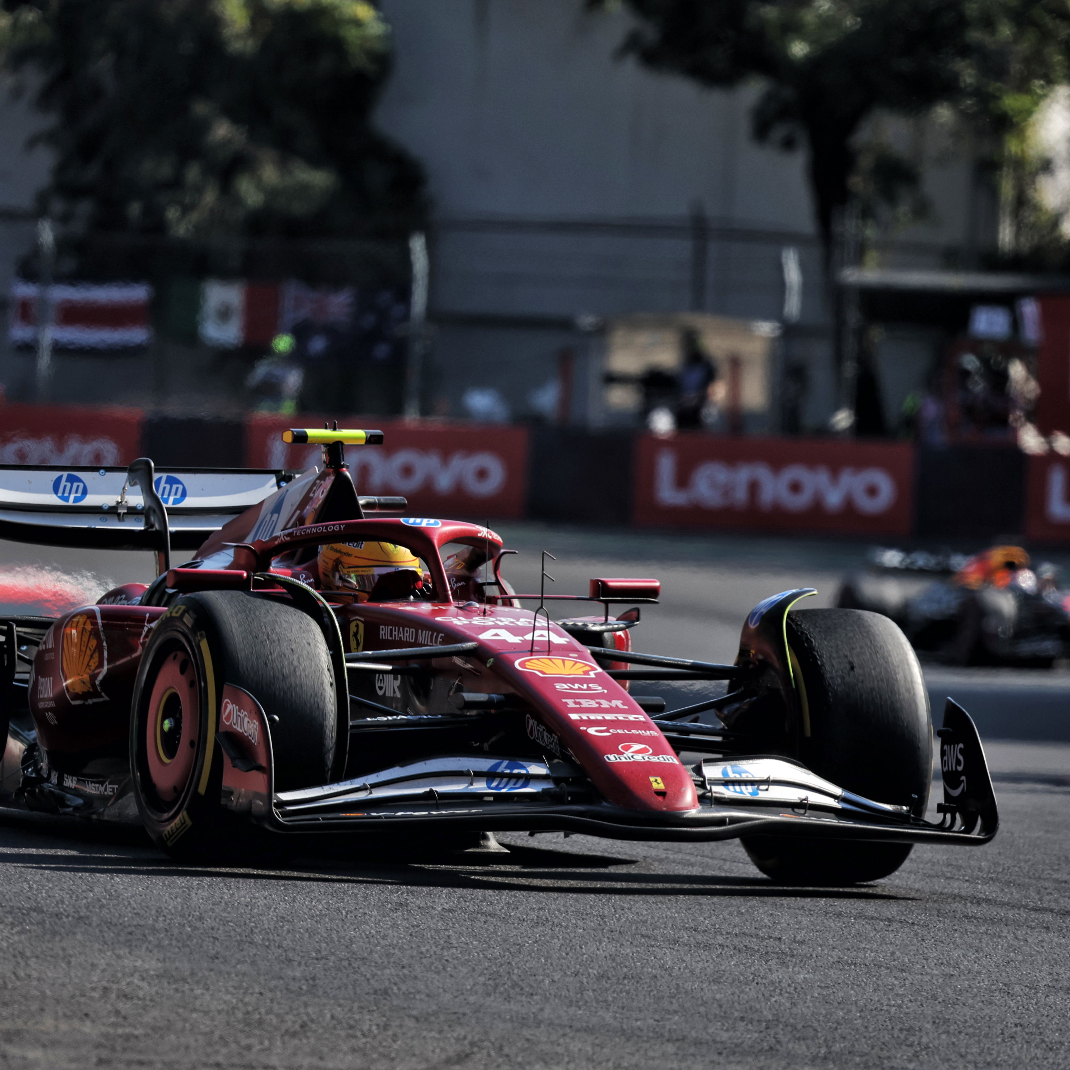 Hamilton's wait for a first Ferrari podium goes on