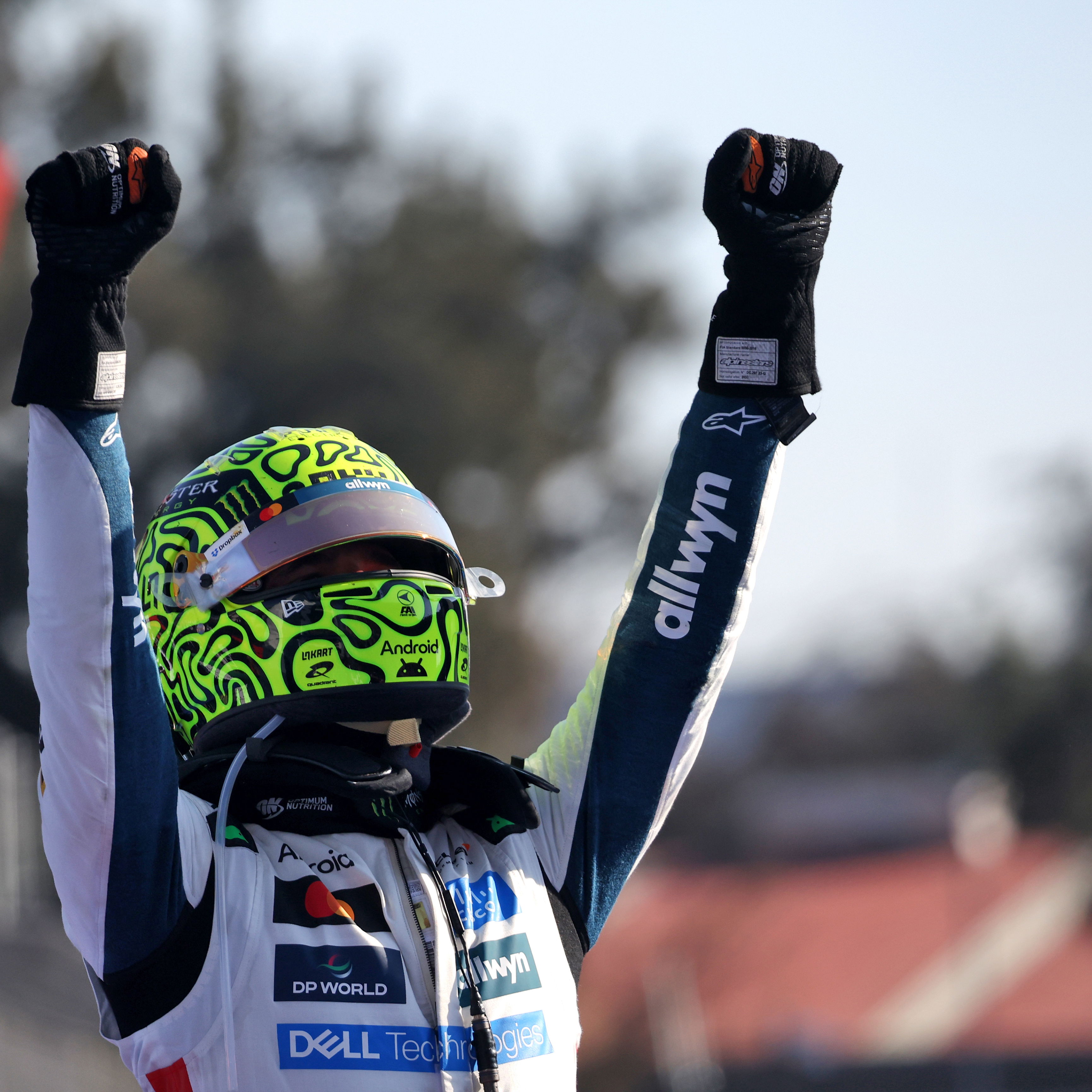 Norris celebrates a key win in Mexico