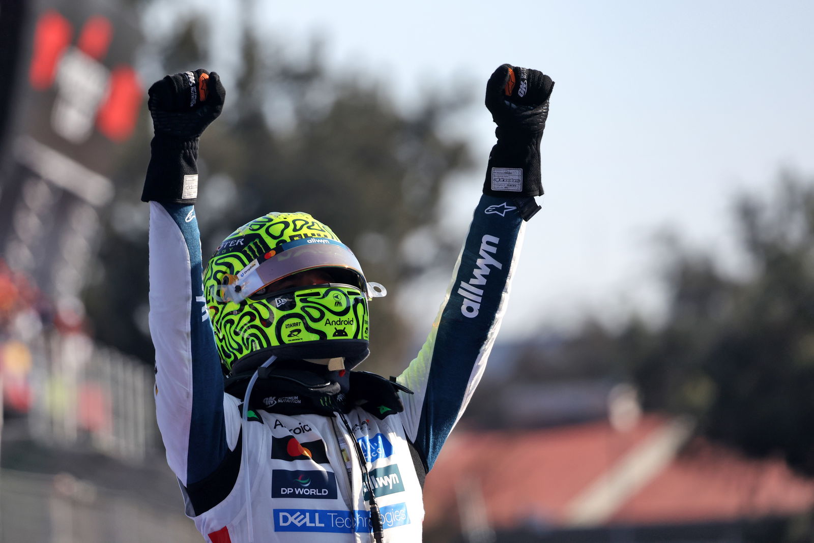 Norris celebrates a key win in Mexico
