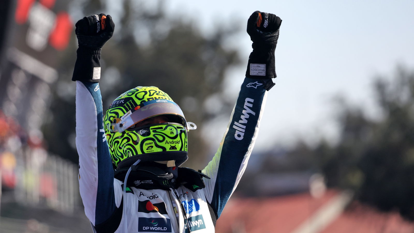 Norris celebrates a key win in Mexico