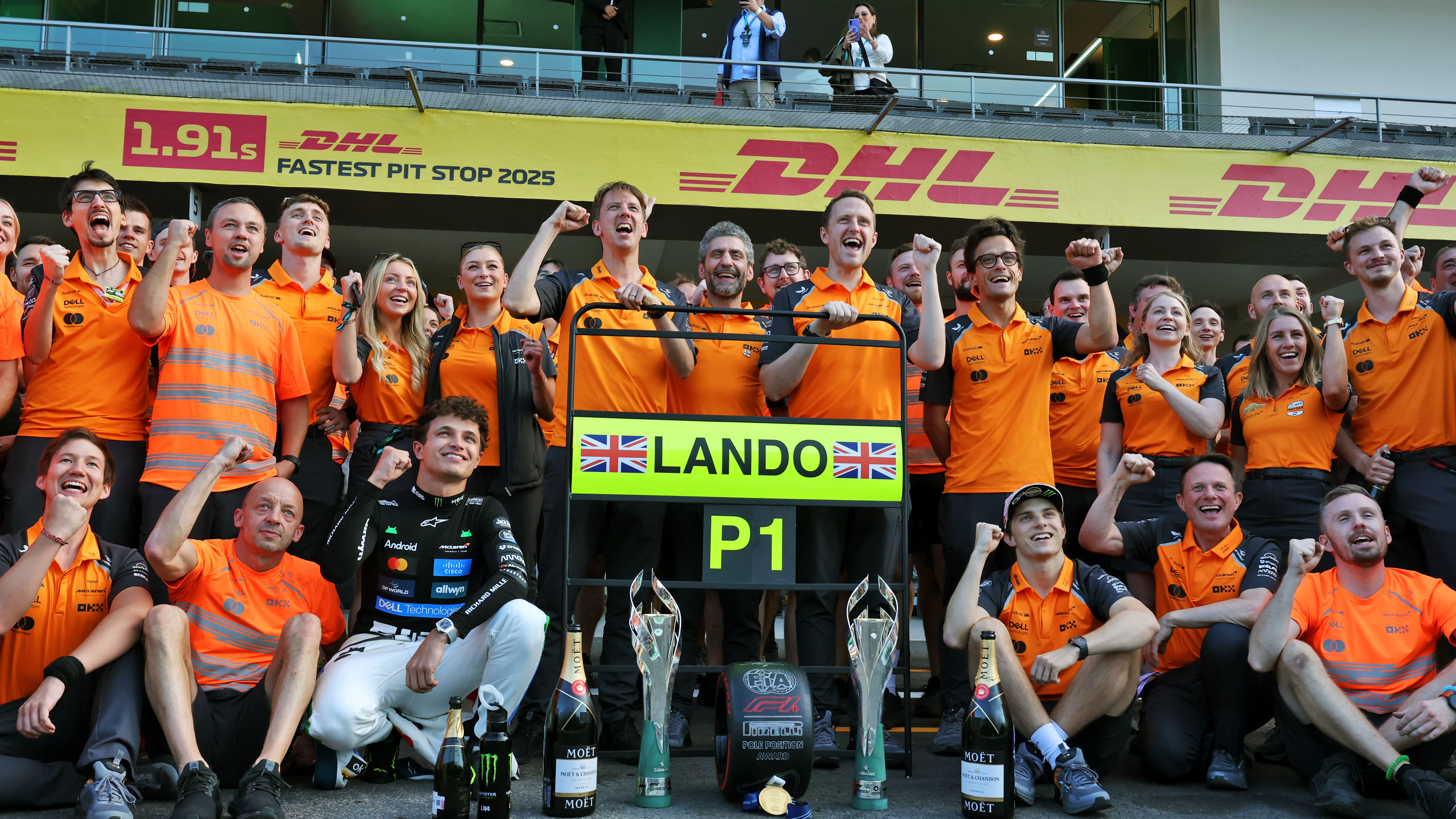 McLaren celebrate in Mexico