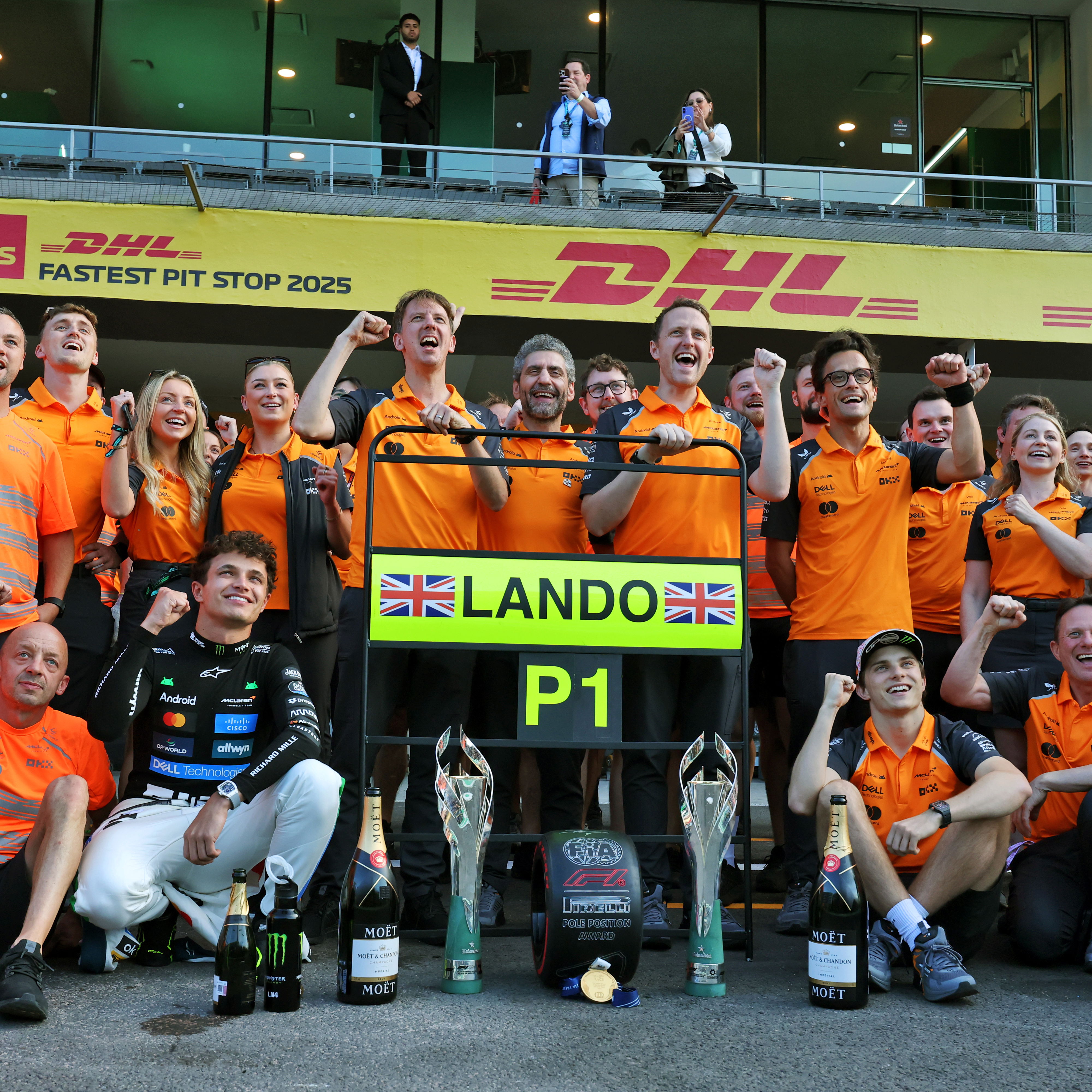 McLaren celebrate in Mexico
